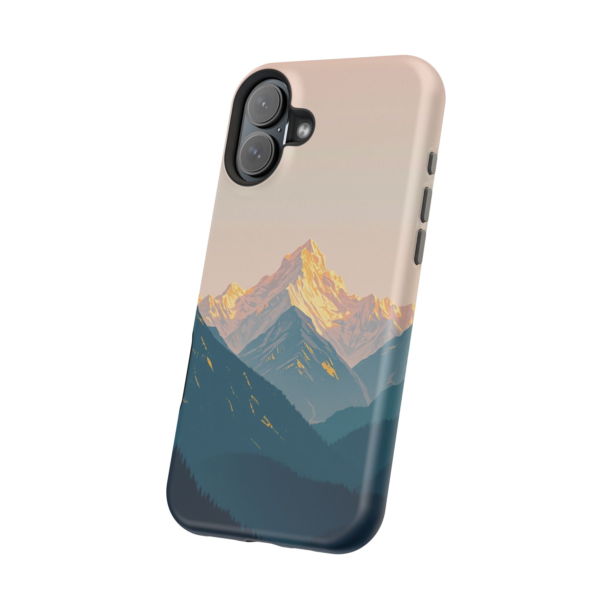iPhone Mint And Blush Mountain at Sunrise Slim iPhone Everyday Designer · iPhone