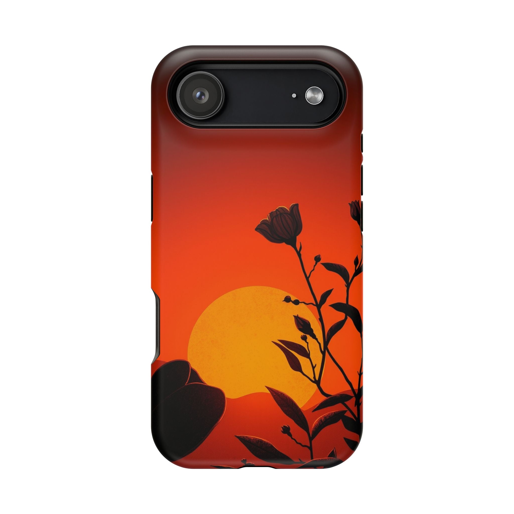 iPhone Bloom and Leaf Dark Gothic Ink Slim Everyday Designer Case · iPhone Case