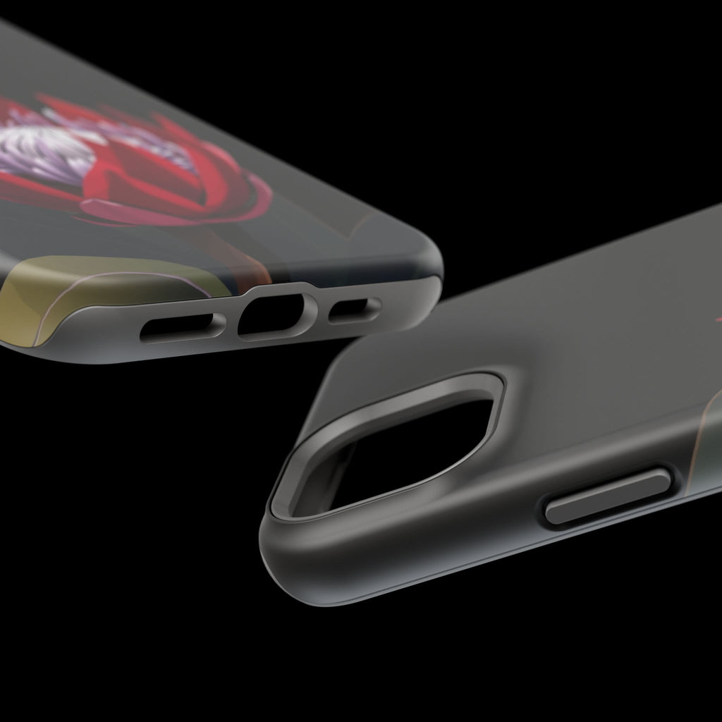 iPhone Black And Crimson Protea Bold Slim Everyday Designer Case · iPhone Case