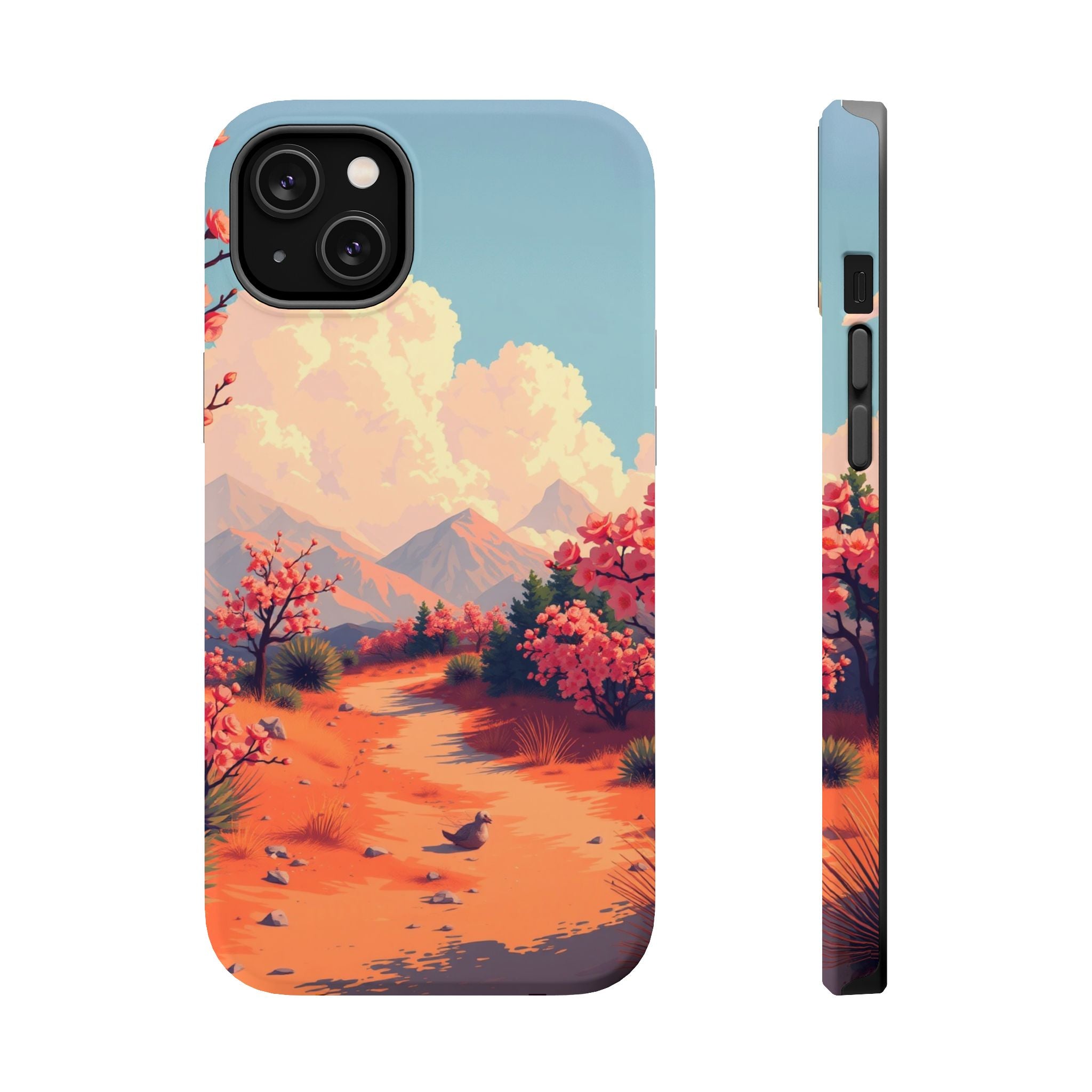 iPhone Burnt Orange And Sand Blossom Trail Slim iPhone Everyday · iPhone Case