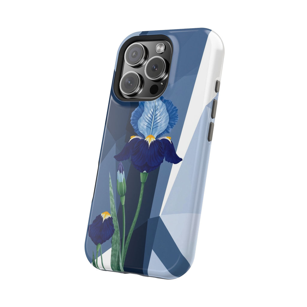 iPhone Earthy Iris Garden Design Bold Modern Everyday Snap Case · iPhone Case