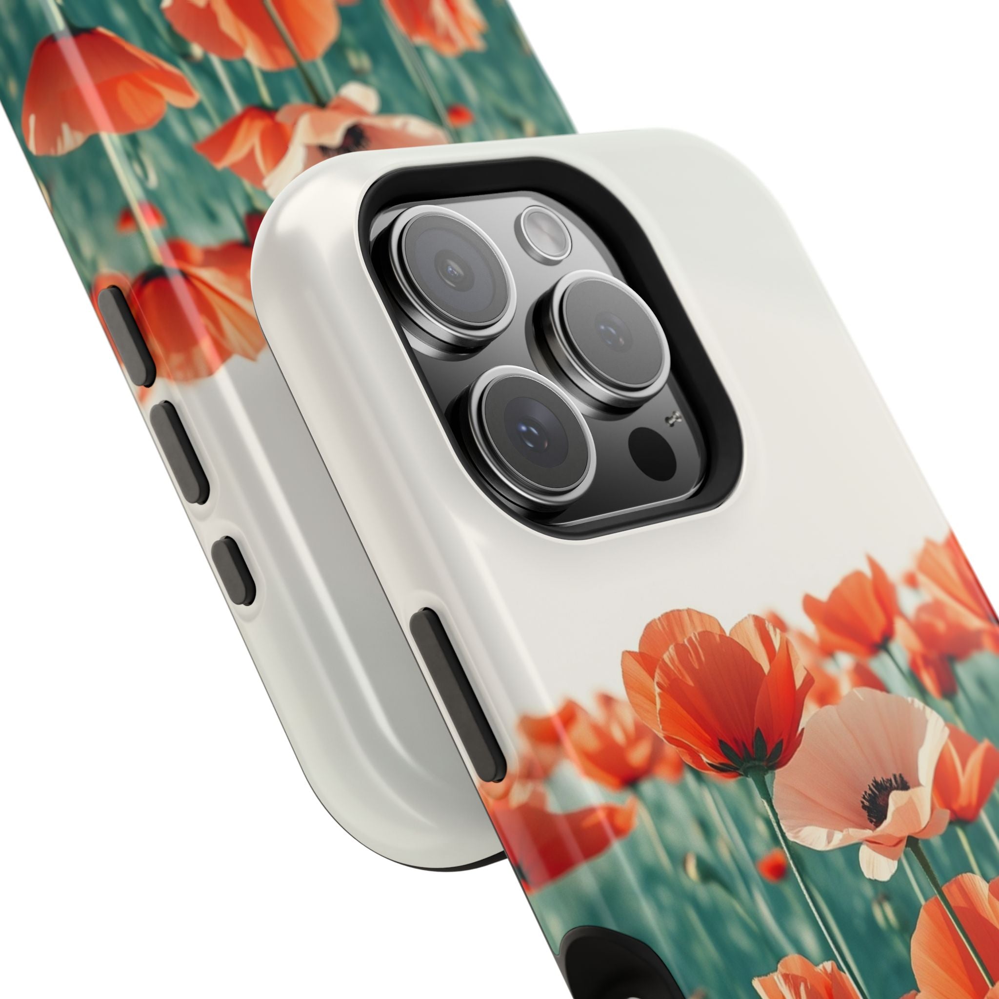 iPhone Mint And Blush Poppy Field 10 Slim Everyday Designer Case · iPhone Case