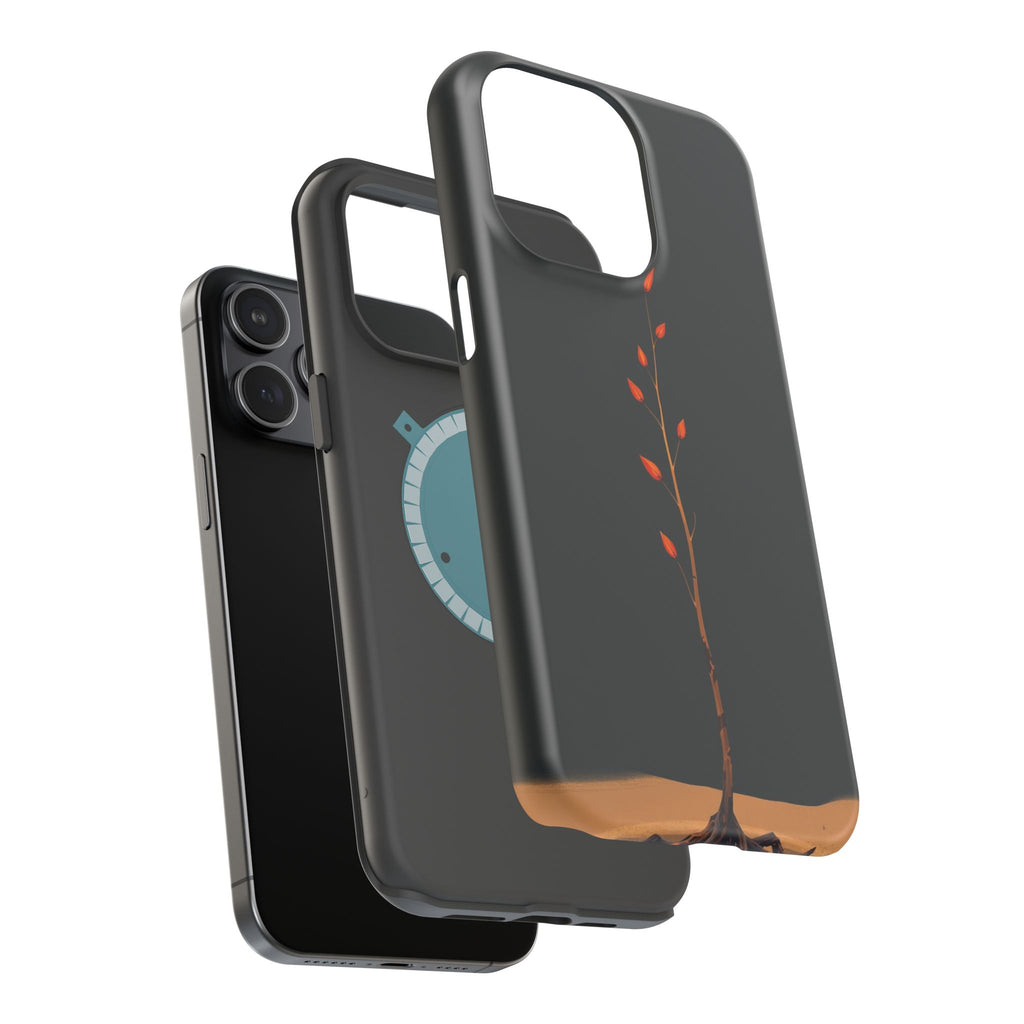 iPhone Burnt Orange And Sand Minimalist Stem Slim iPhone Everyday · iPhone Case