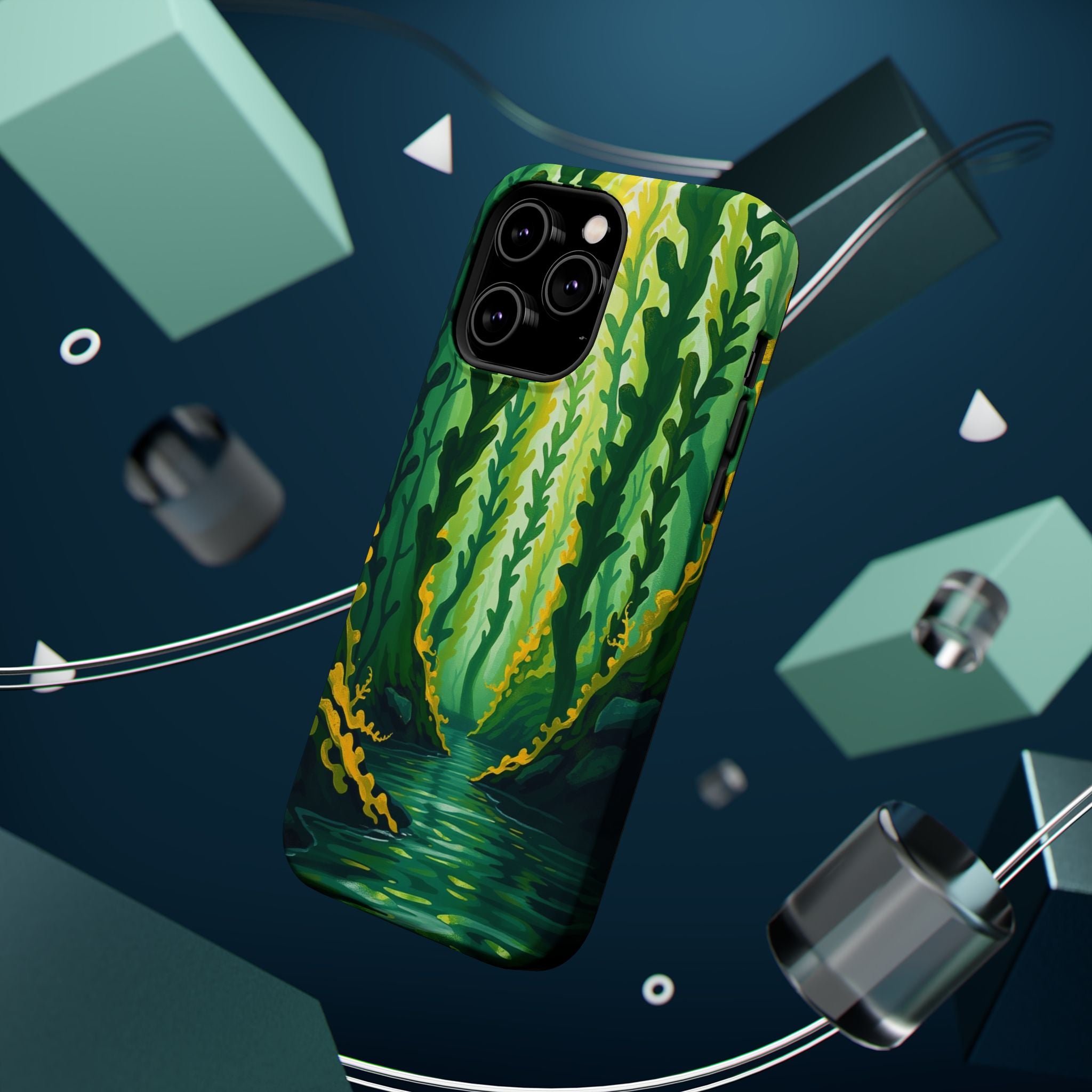 iPhone Kelp Forest Oil Painting Impressionist Slim iPhone Everyday · iPhone Case