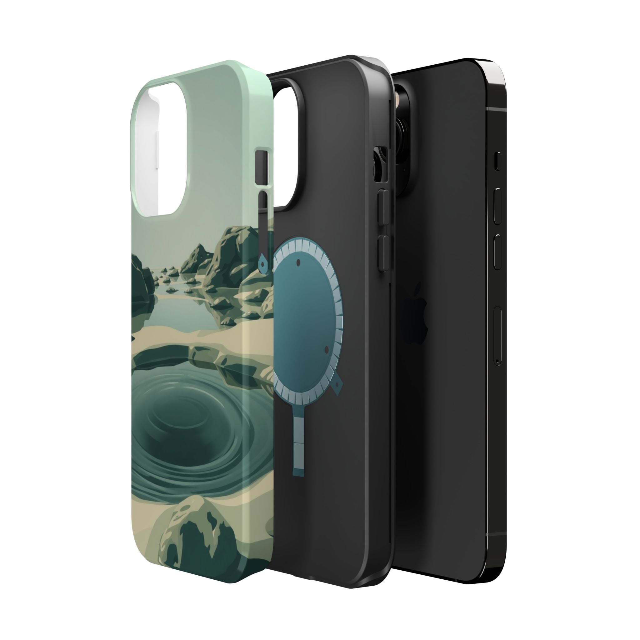iPhone Radiant Tidal Pool Design Bold Modern Everyday Snap Case · iPhone Case