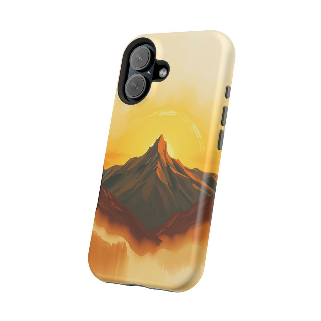 iPhone Mustard And Rust Mountain at Sunrise Slim iPhone Everyday · iPhone Case