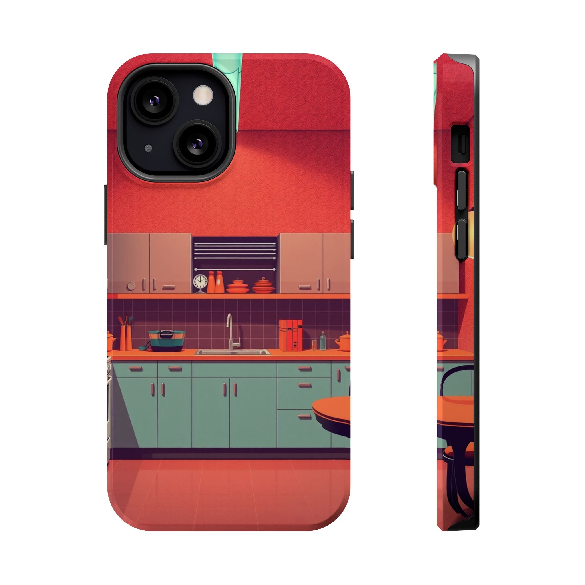 iPhone Earthy 1950s Kitchen Design Bold Modern Everyday Snap Case · iPhone Case