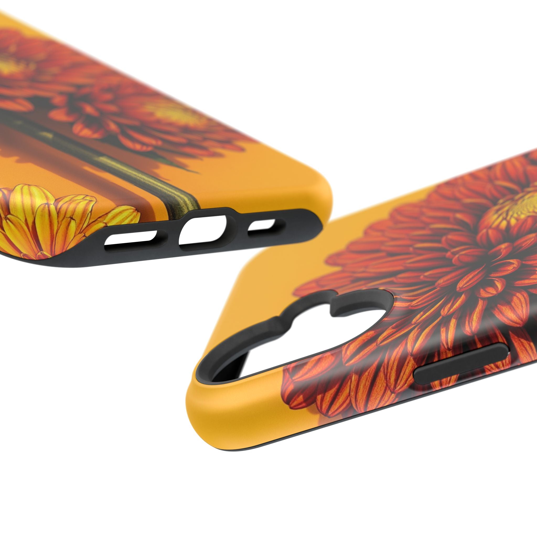 iPhone Mustard And Rust Ranunculus Stack Slim Everyday iPhone 14 · iPhone Case