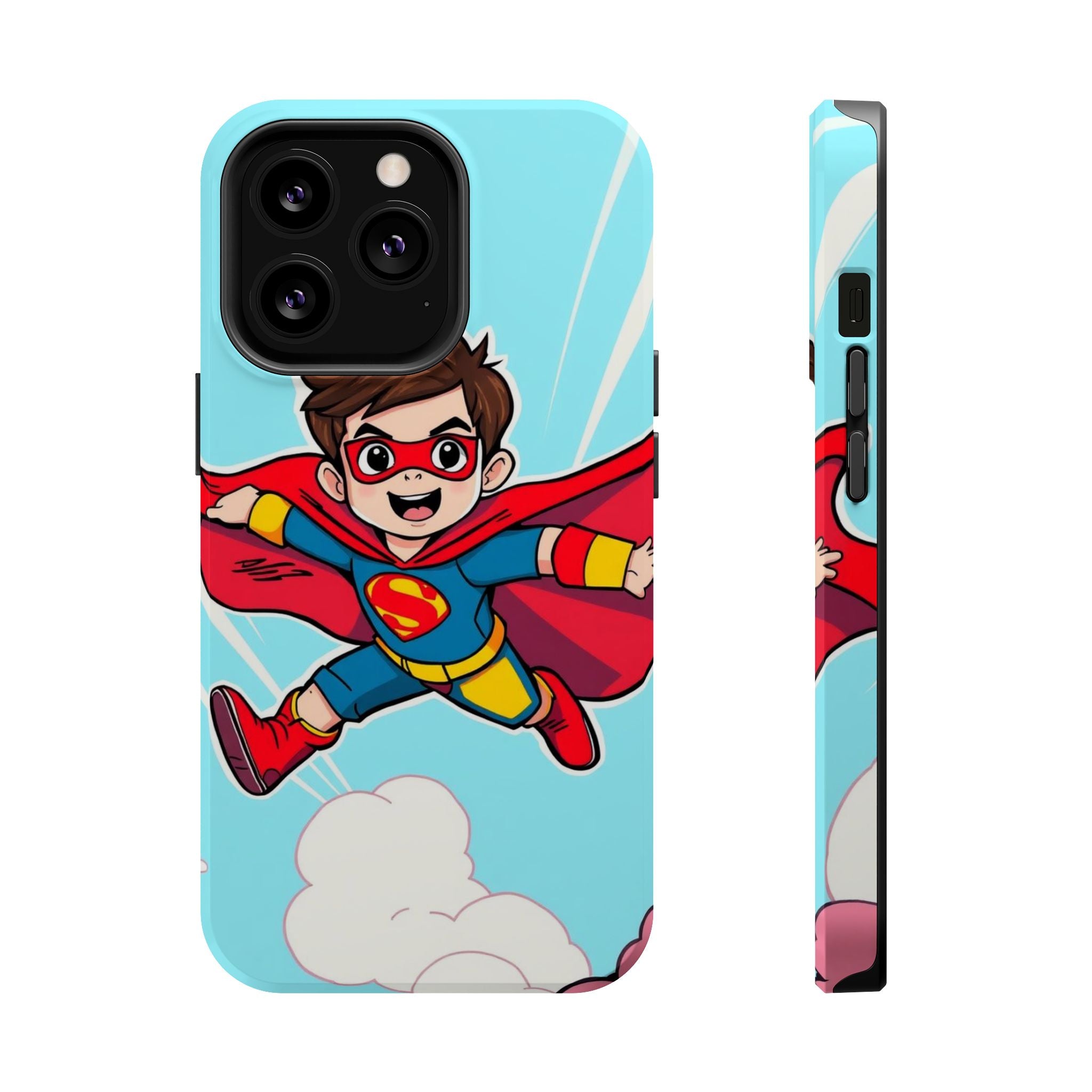 iPhone Kid Superhero Flying Kids Fun iPhone Phone Case Gift Slim · iPhone Case