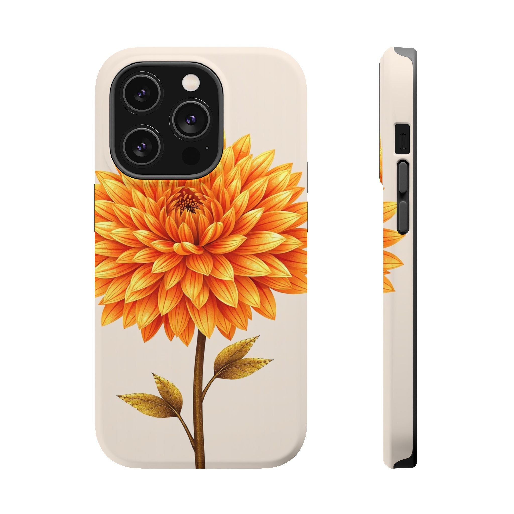 iPhone Chrysanthemum Classic Gold Foil Luxury Slim iPhone Everyday · iPhone Case