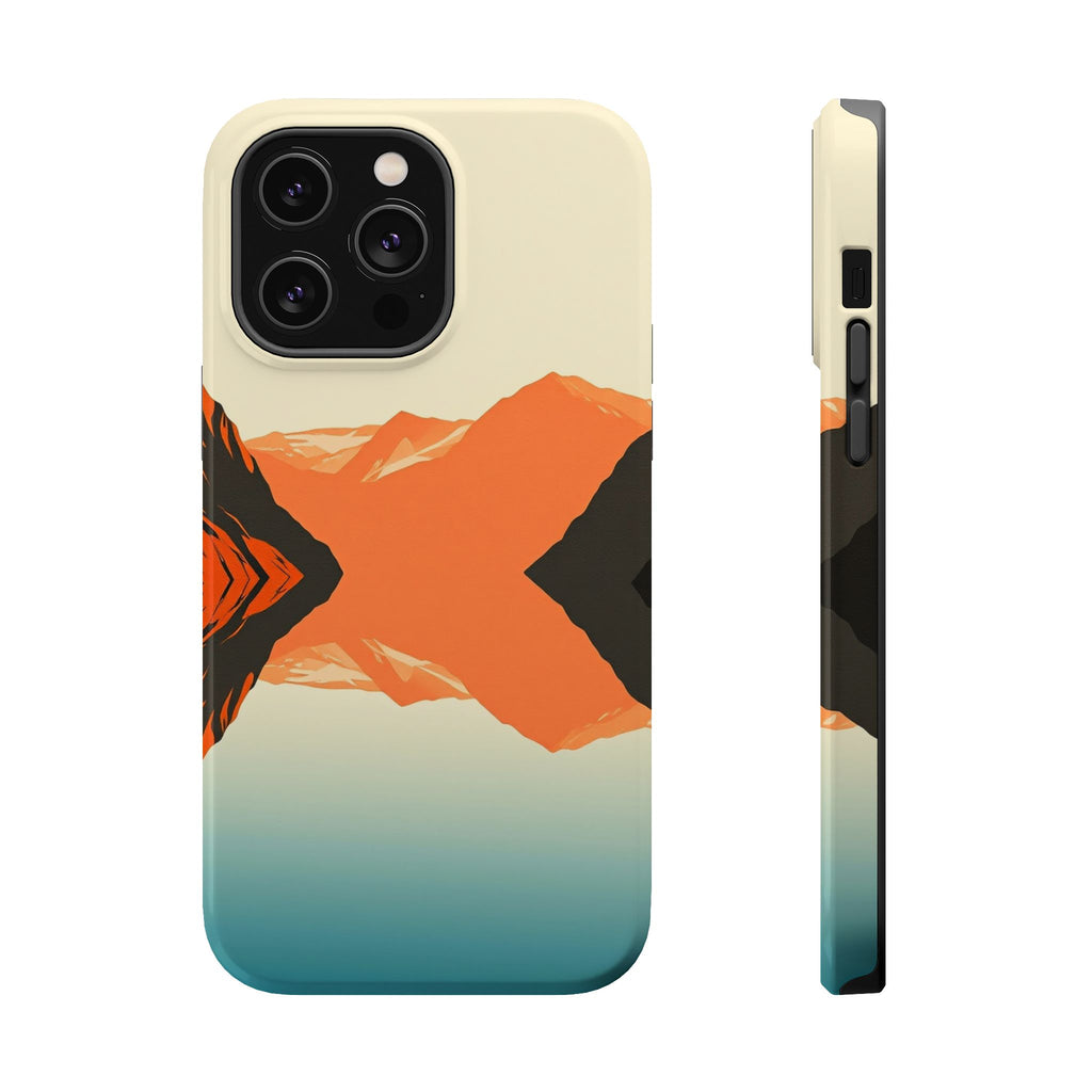 iPhone Burnt Orange And Sand Fjord Reflection Slim iPhone Everyday · iPhone Case