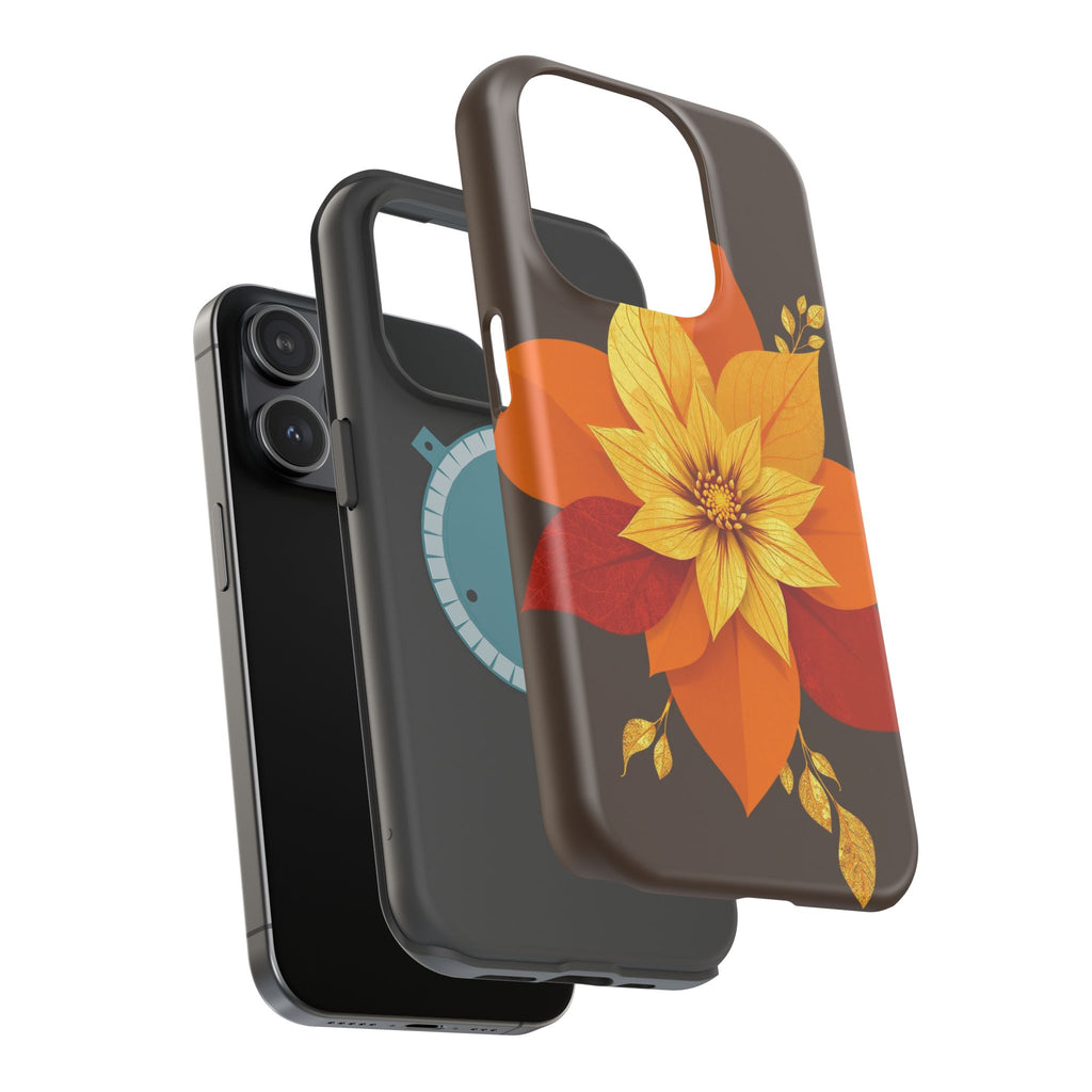 iPhone Floral Gold Foil Abstract Geometric Slim iPhone Everyday · iPhone Case