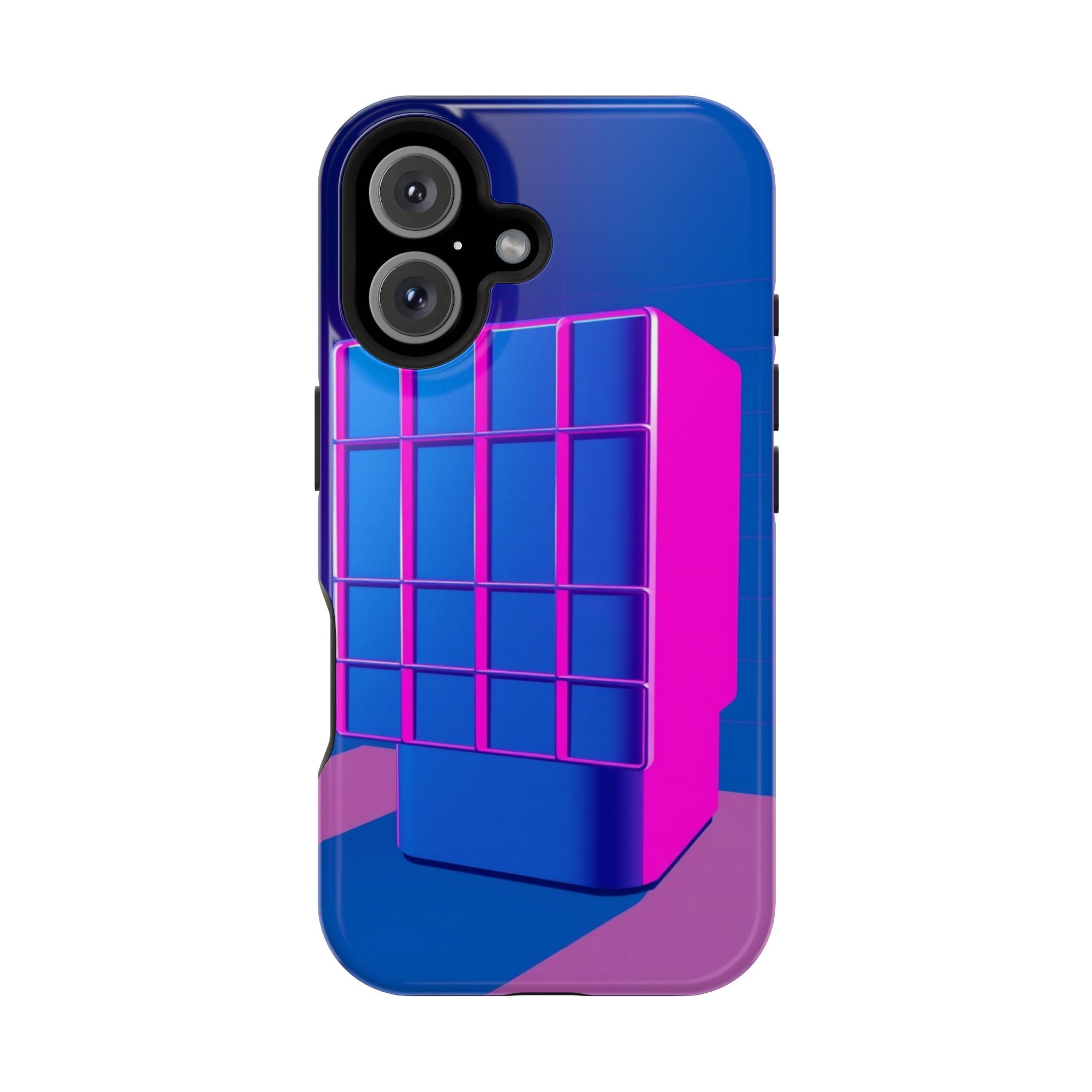 iPhone Earthy 80s Grid Synthwave Design Slim Everyday Designer Case · iPhone Cas