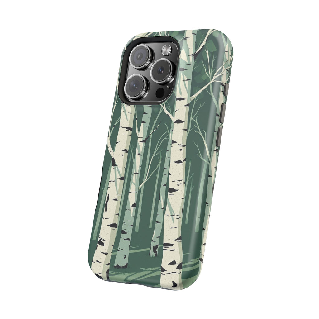 iPhone Birch Grove Abstract Geometric Slim Everyday Designer Case · iPhone Case