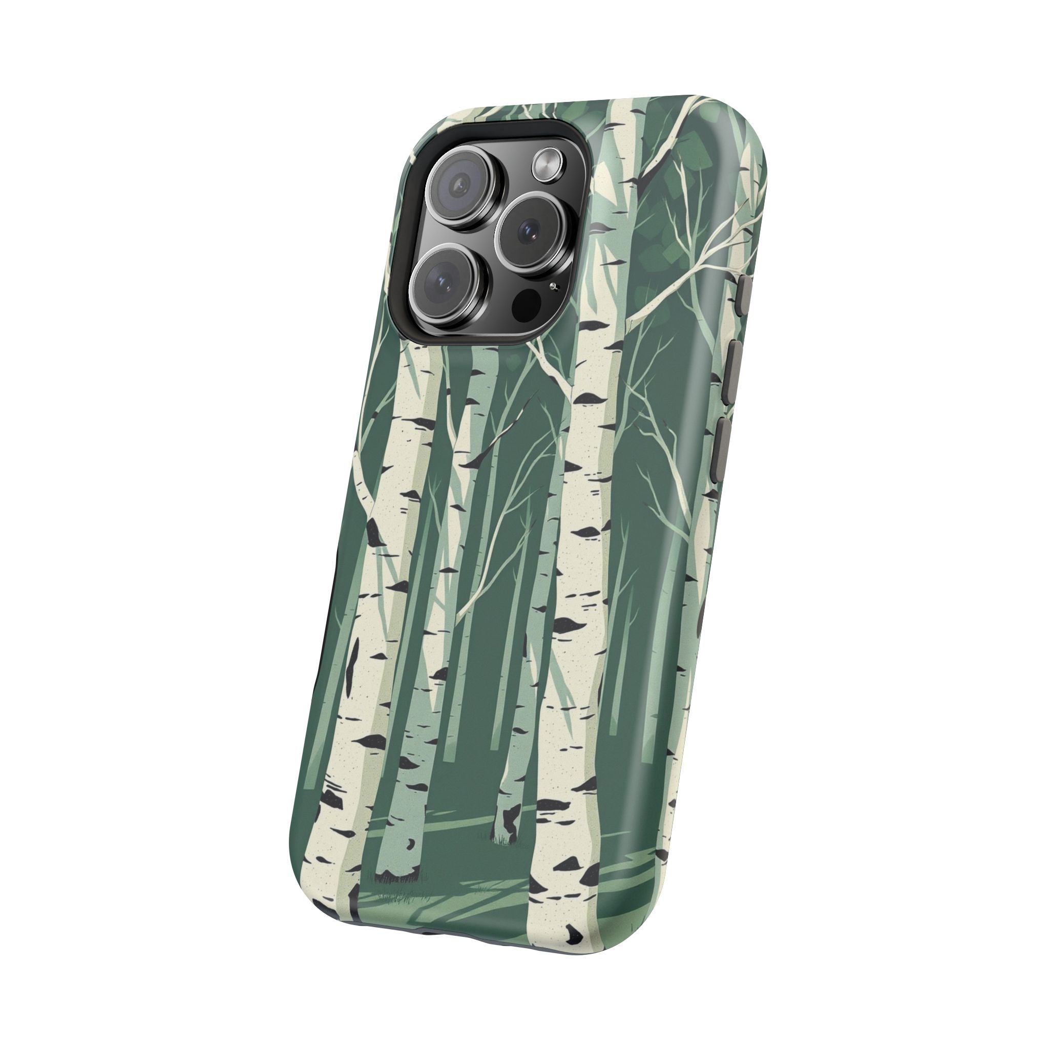 iPhone Birch Grove Abstract Geometric Slim Everyday Designer Case · iPhone Case