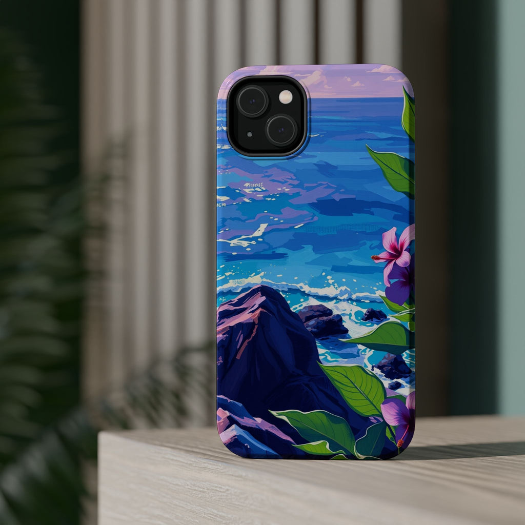 iPhone Hibiscus Coast Enchanted Art Slim Everyday Designer Case · iPhone Case