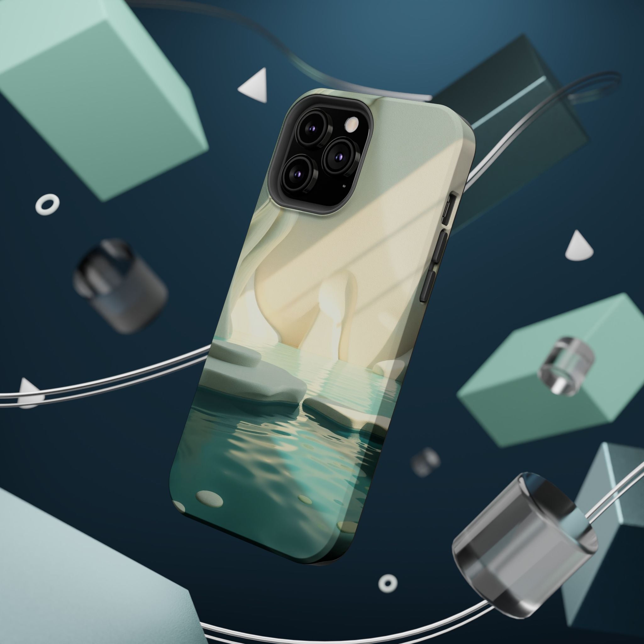 iPhone Tidal Pool 3D Digital Slim Everyday Designer Case · iPhone Case