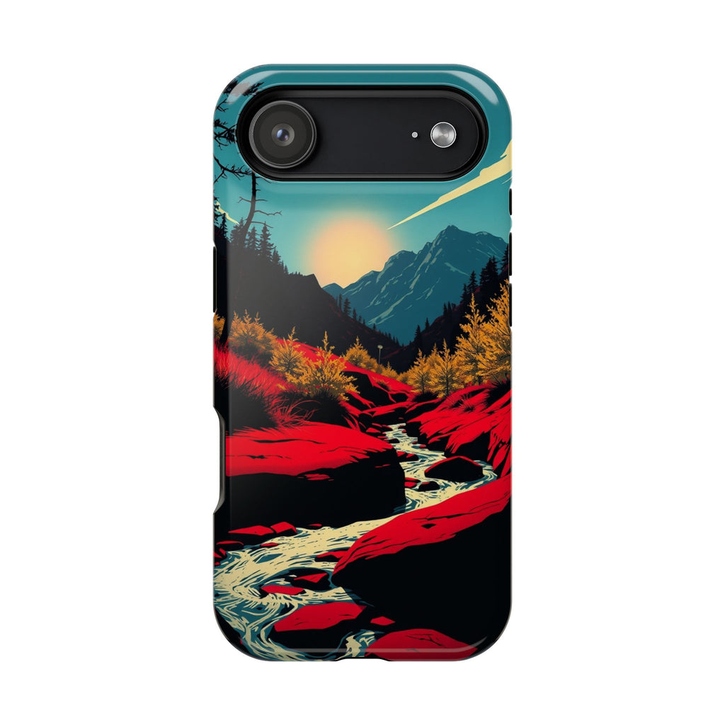 iPhone Earthy Spring Creek Design Bold Modern Everyday Snap Case · iPhone Case
