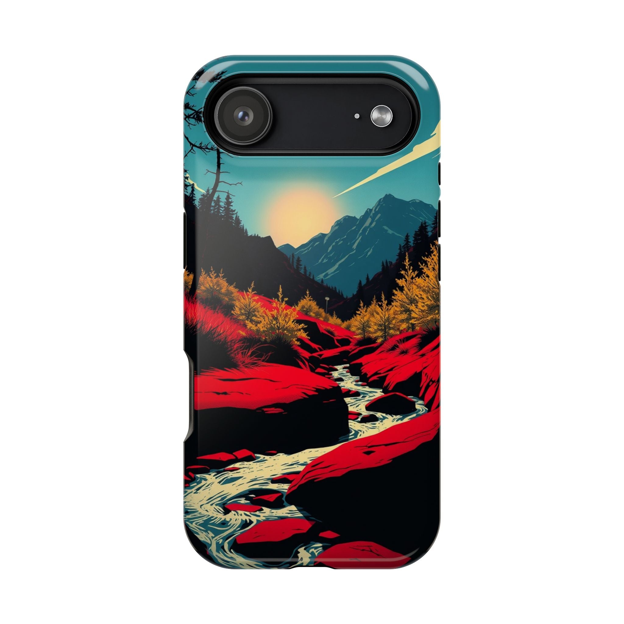 iPhone Earthy Spring Creek Design Bold Modern Everyday Snap Case · iPhone Case