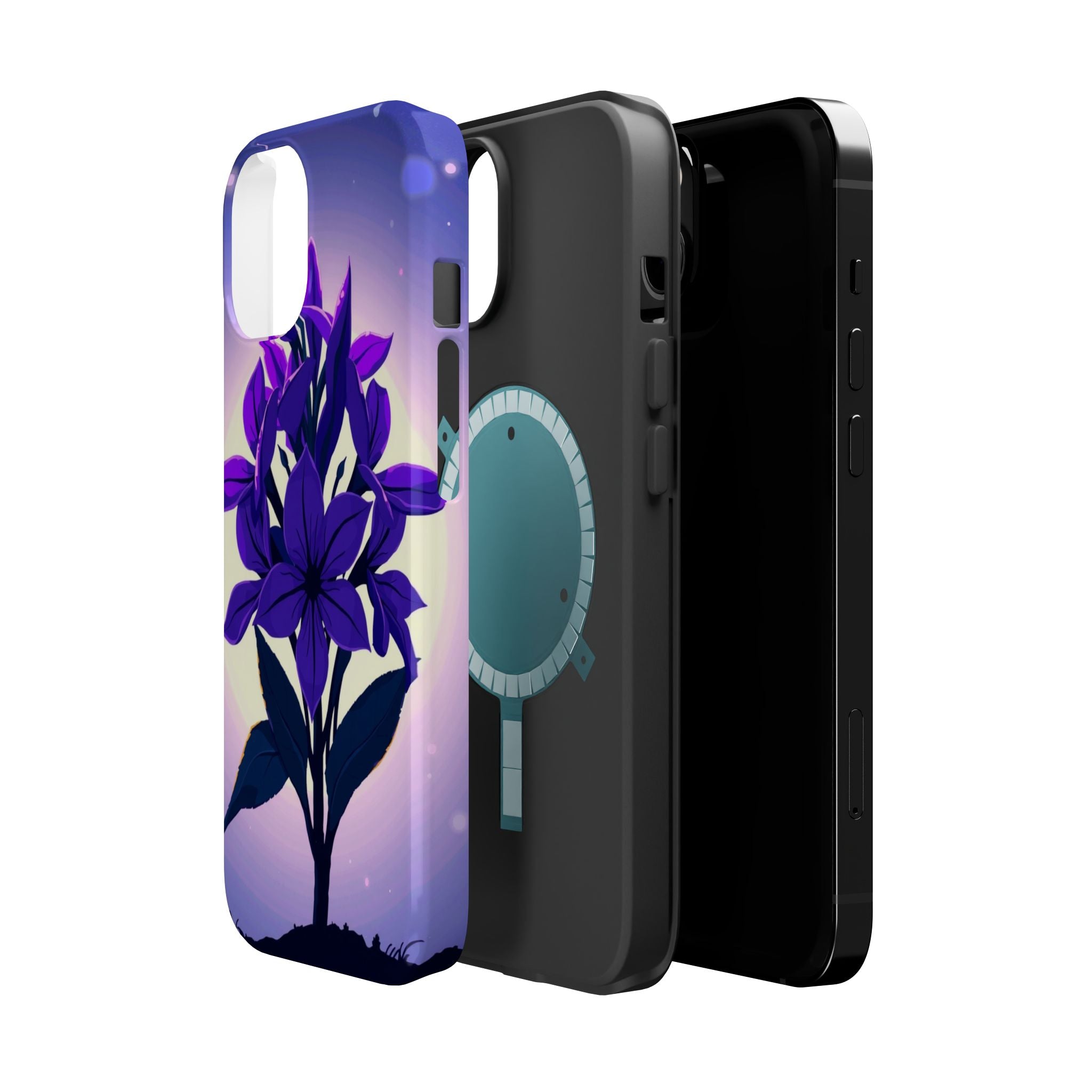 iPhone Floral Crown Mystic Art 13 Bold Modern Everyday Snap Case · iPhone Case