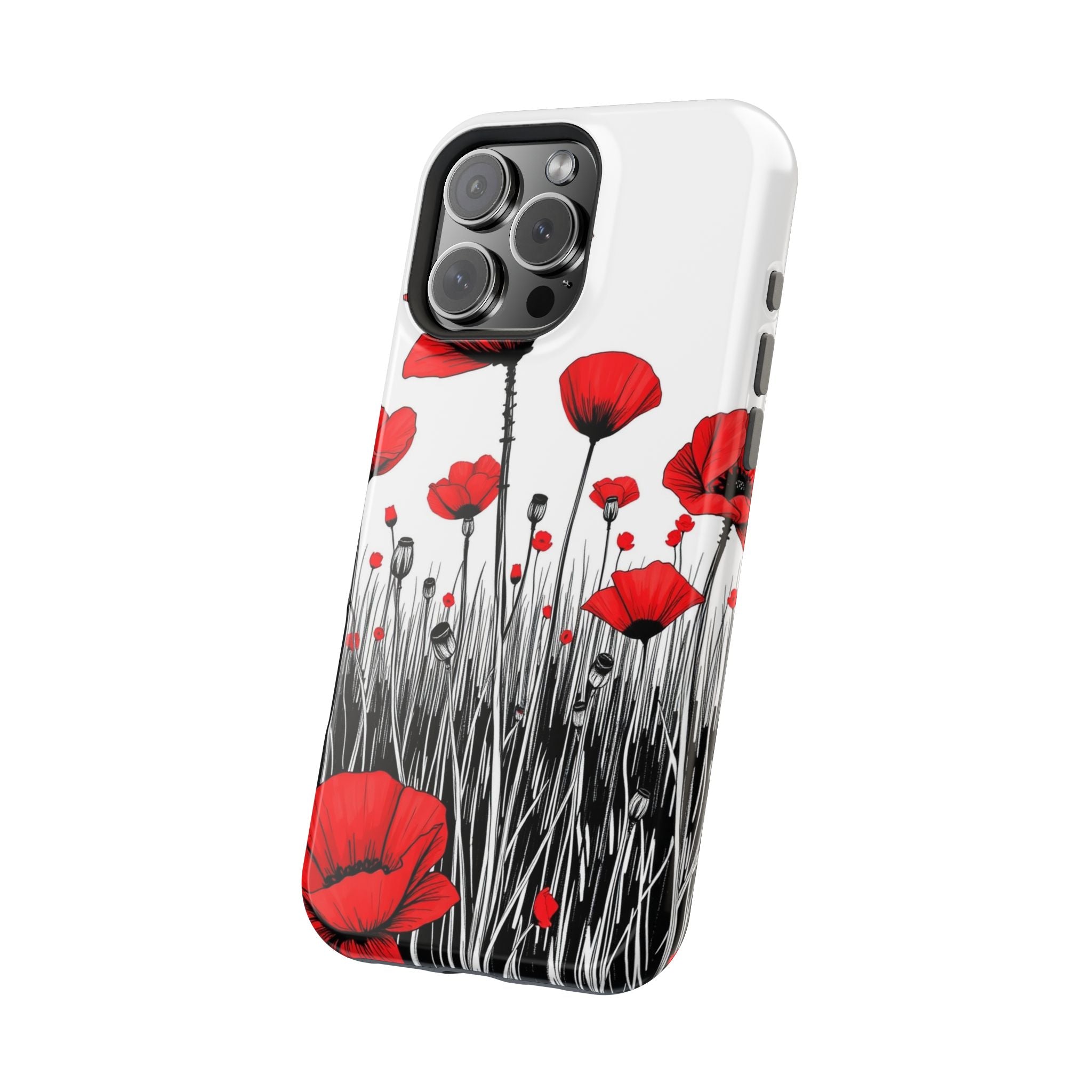 iPhone Poppy Field Cinematic Art Bold Modern Everyday Snap Case · iPhone Case