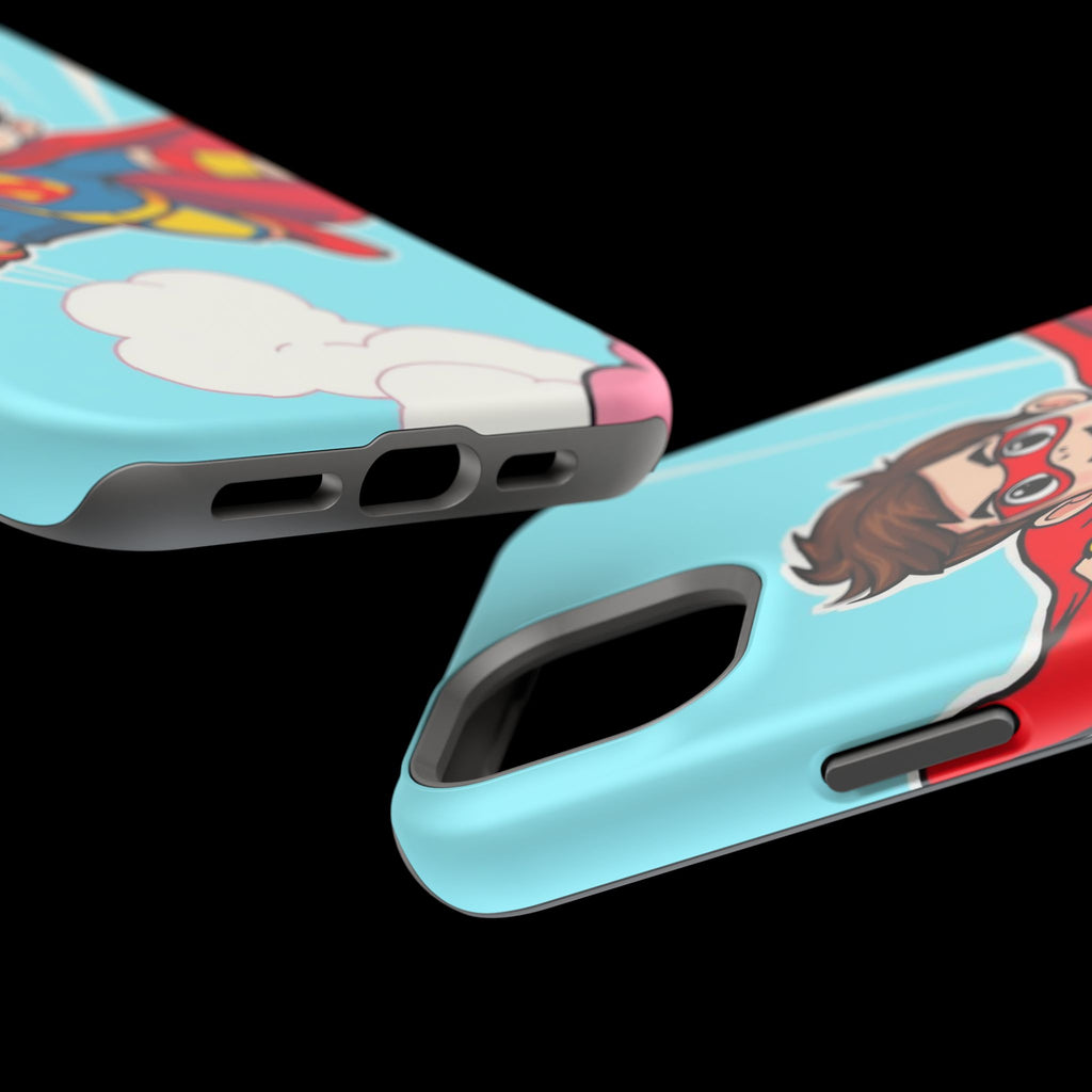 iPhone Kid Superhero Flying Kids Fun iPhone Phone Case Gift Slim · iPhone Case