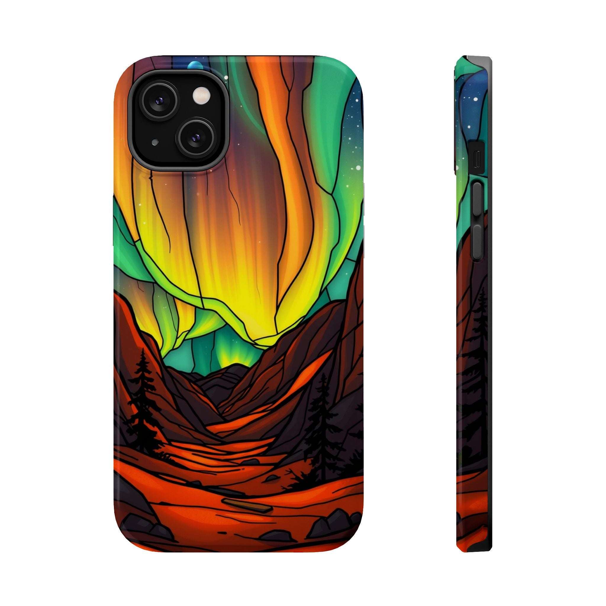 iPhone Vibrant Northern Lights Design Slim Everyday Designer Case · iPhone Case