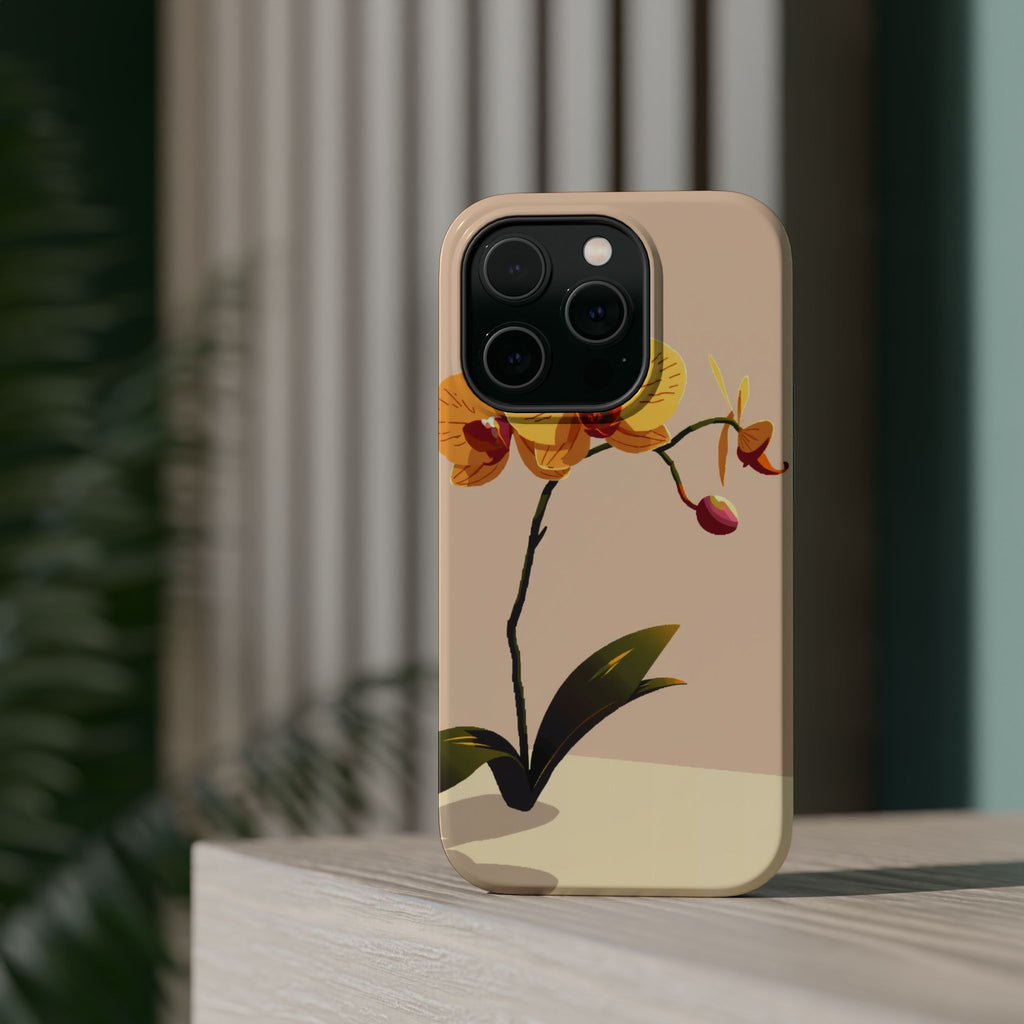 iPhone Orchid Study Pixel Art -Bit Bold Modern Everyday Snap Case · iPhone Case