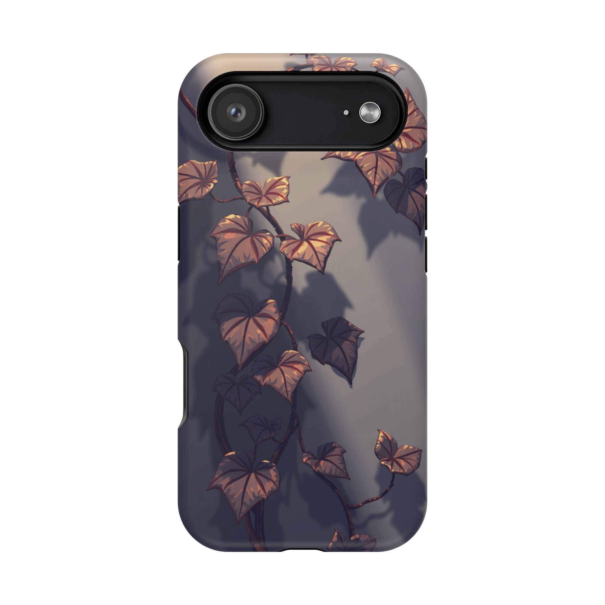 iPhone Charcoal And Copper Art Nouveau Vine Soft iPhone 13 Finish · iPhone Case