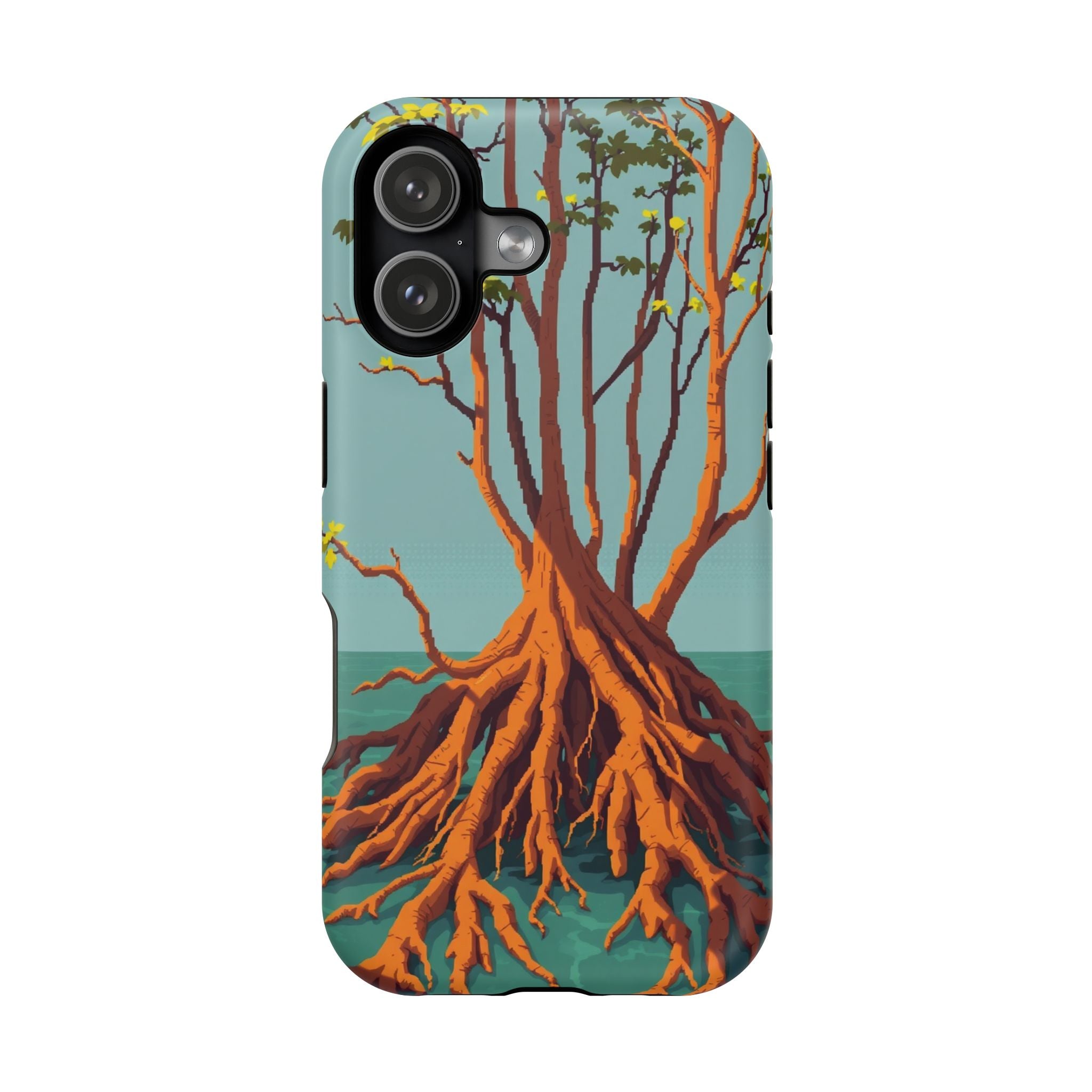 iPhone Mustard And Rust Mangrove Roots Slim Everyday iPhone 13 Designer · iPhone