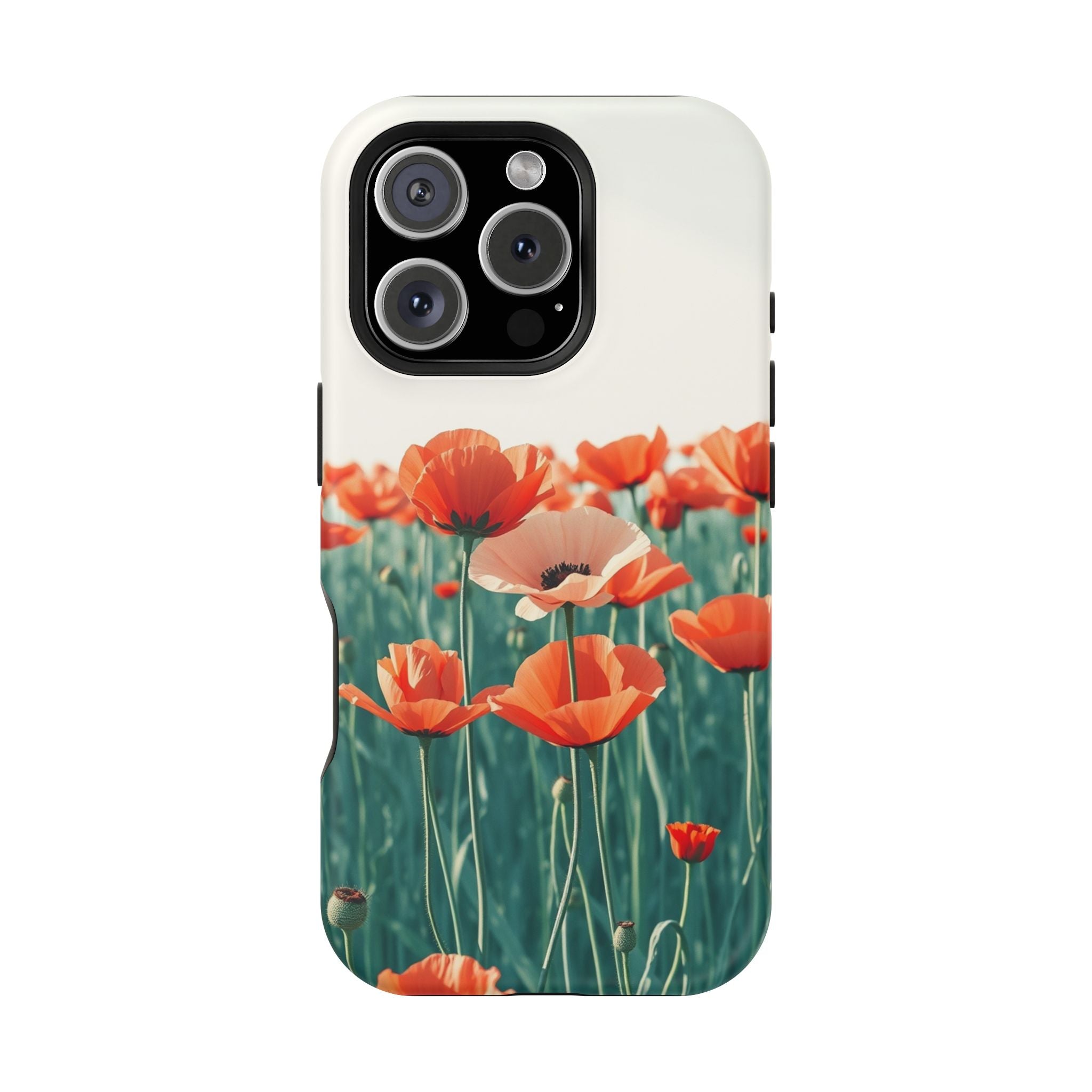 iPhone Mint And Blush Poppy Field 10 Slim Everyday Designer Case · iPhone Case