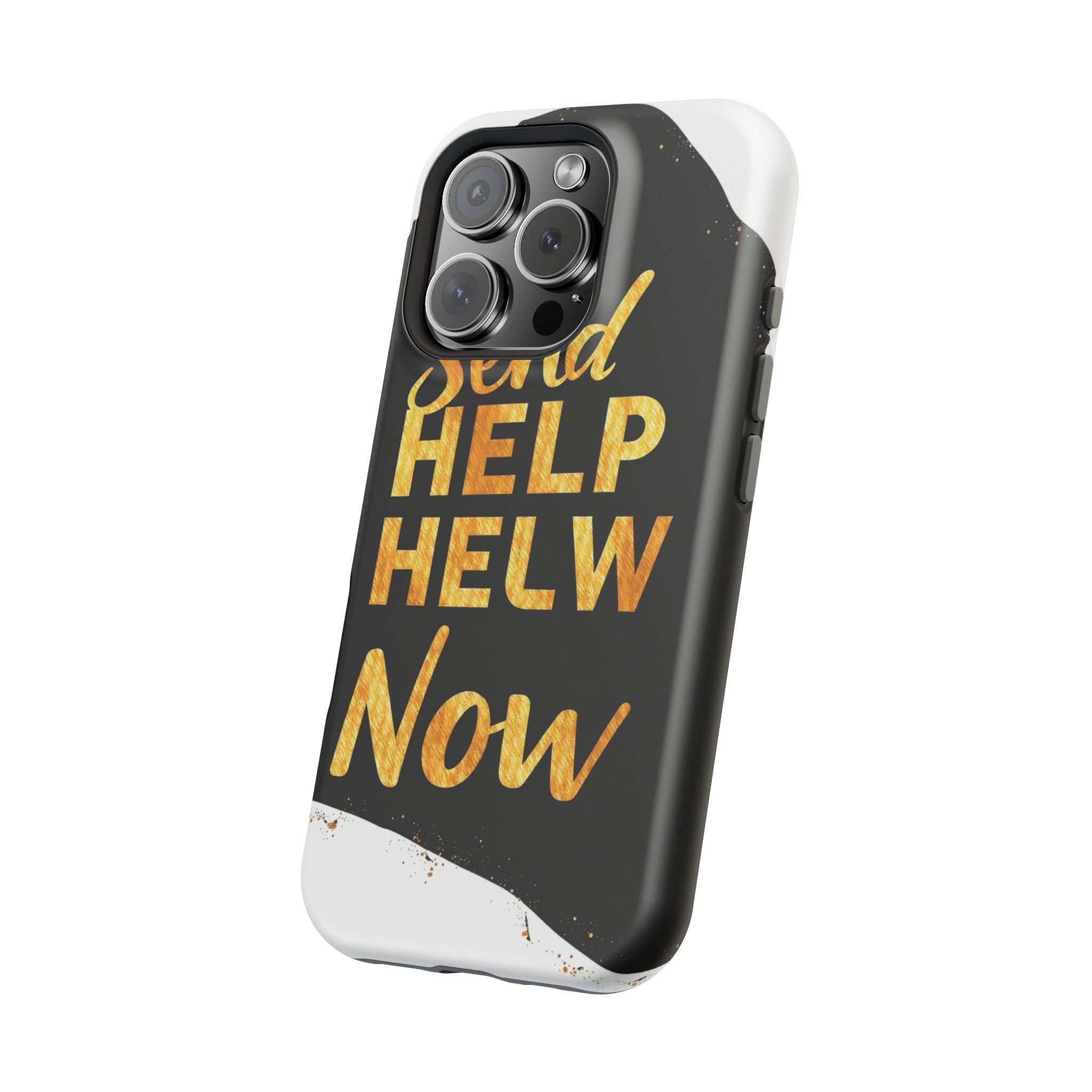 iPhone Send Help Now Enchanted Art Bold Modern Everyday Snap Case · iPhone Case