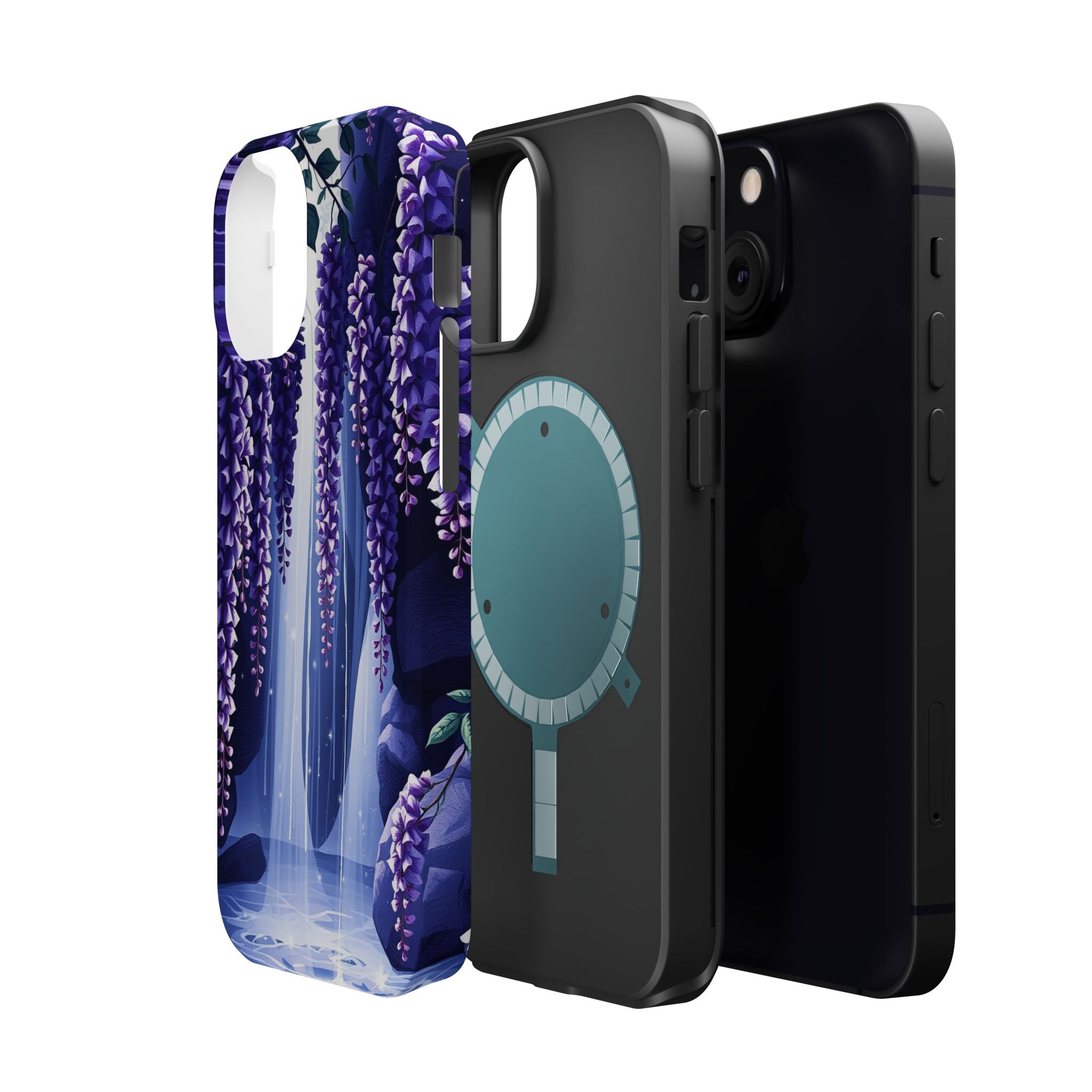 iPhone Wisteria Cascade Serene Design Slim Snap Case Ga · iPhone Case