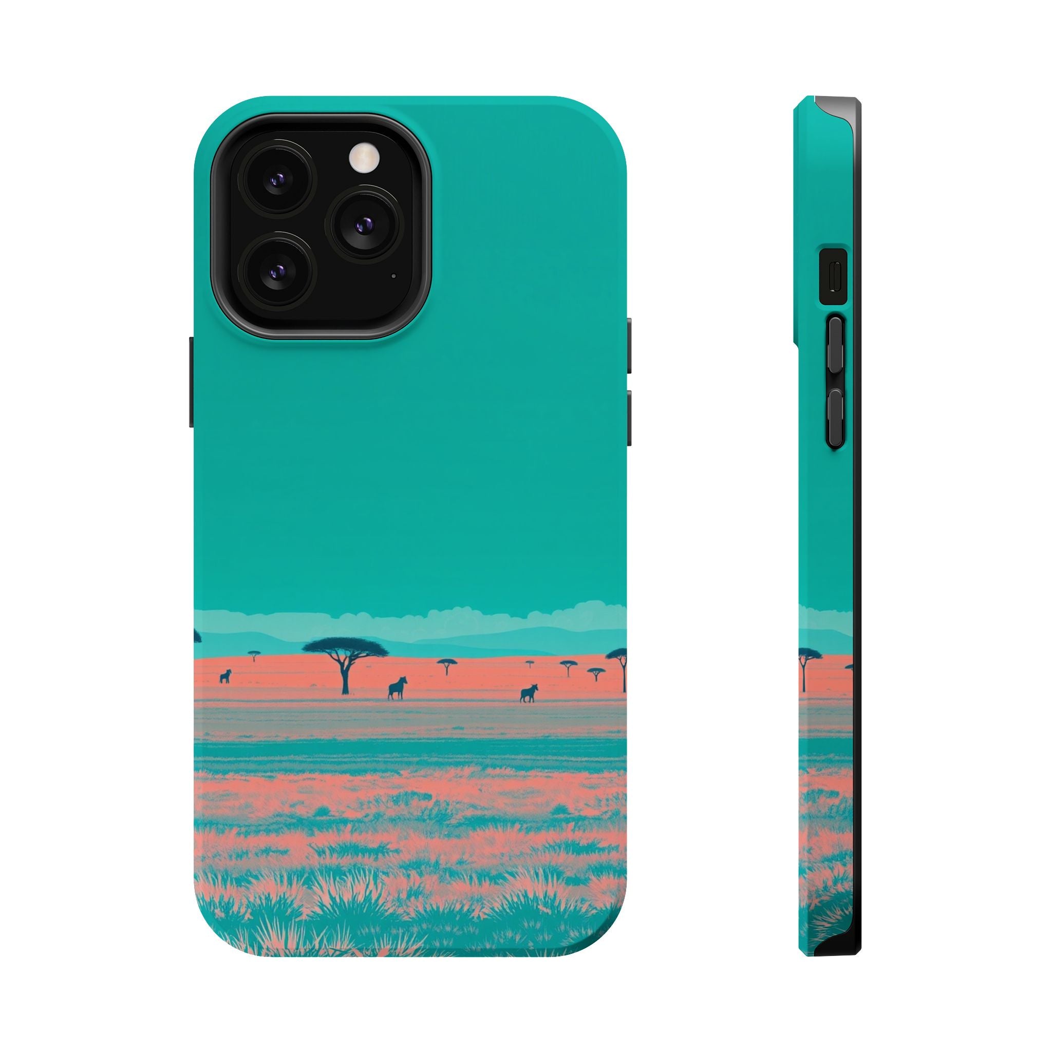 iPhone Savanna Horizon Risograph Print Slim Everyday Designer Case · iPhone Case