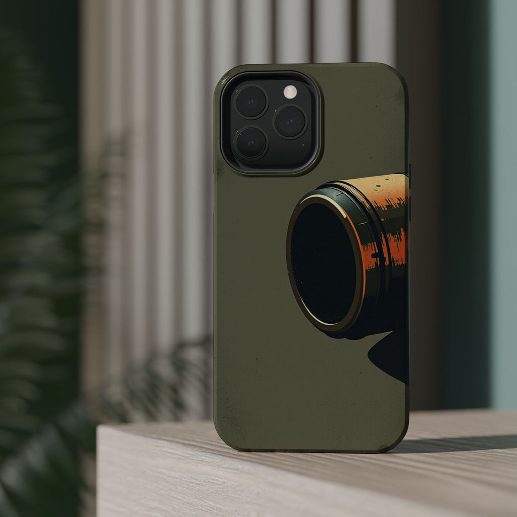 iPhone Charcoal And Copper Vintage Postcard Slim Everyday Designer Case · iPhone