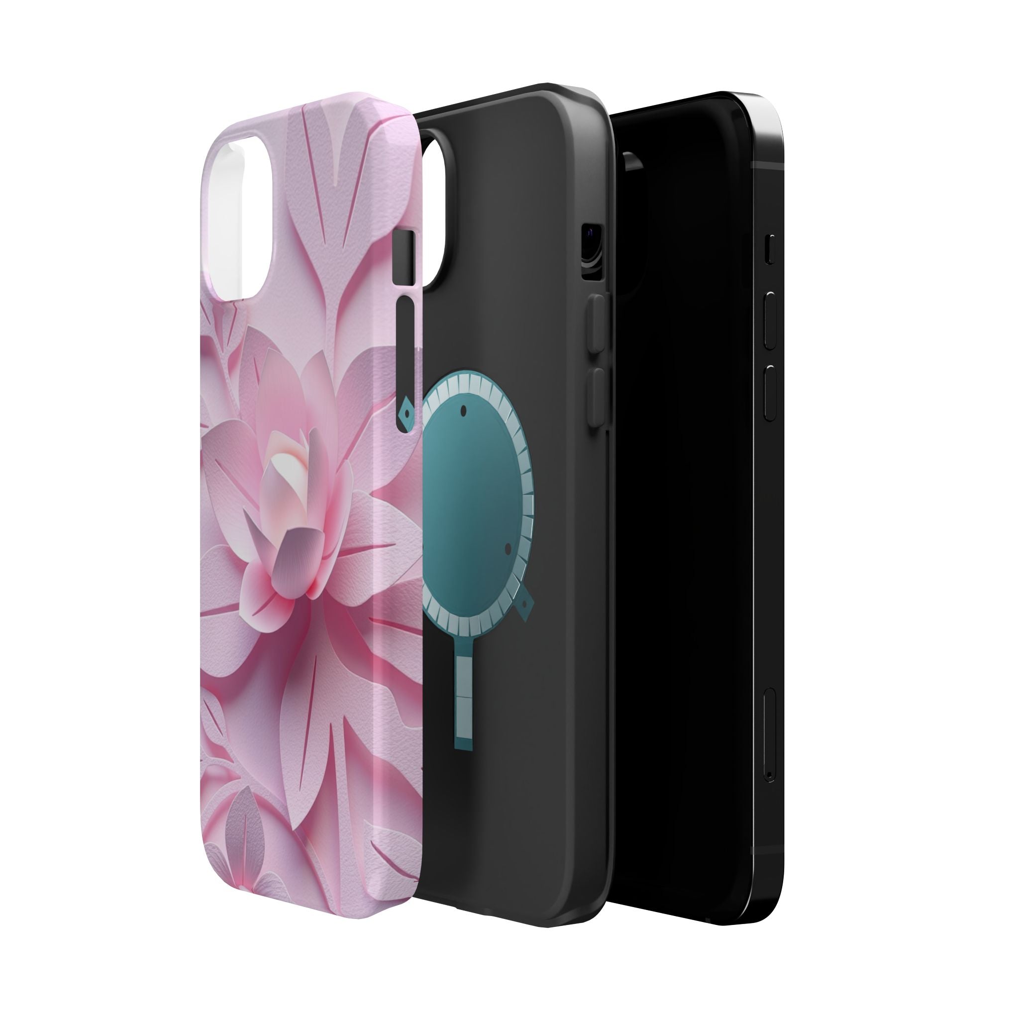 iPhone Floral Geometric Paper Cut Art Slim Everyday Designer Case · iPhone Case