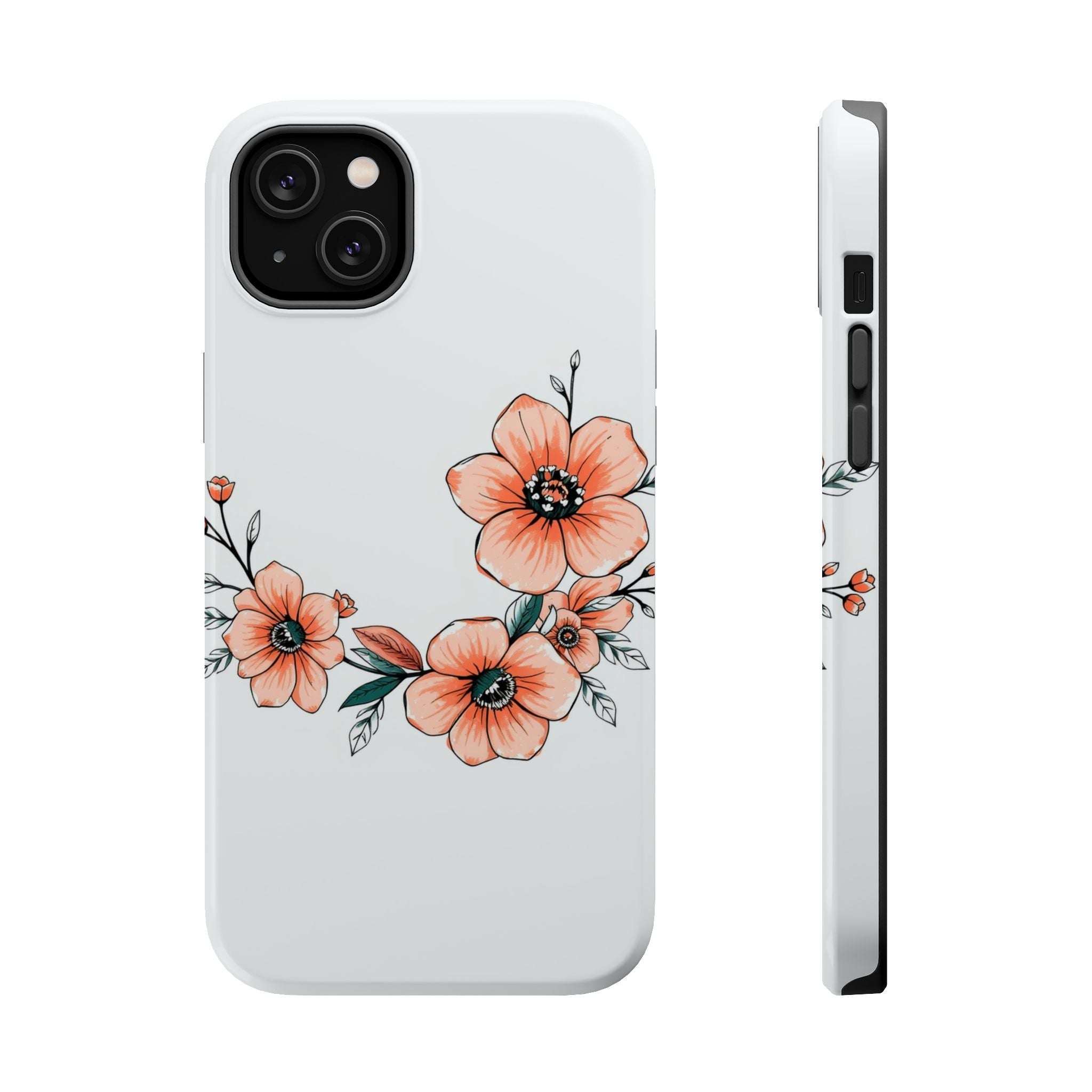 iPhone Vibrant Floral Crown Design Bold Modern Everyday Snap Case · iPhone Case