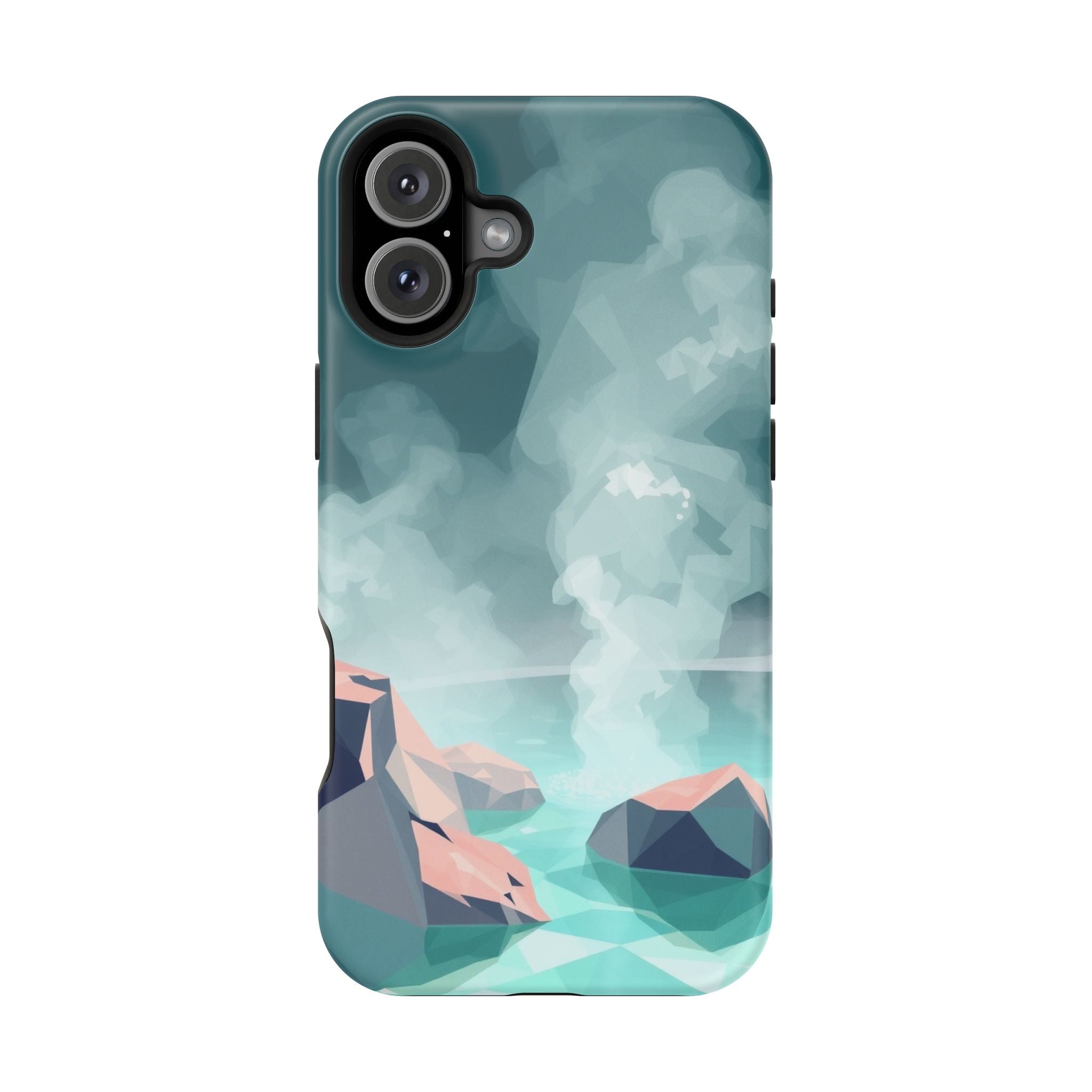 iPhone Mint And Blush Hot Spring Steam Slim Everyday iPhone 10 Designer · iPhone