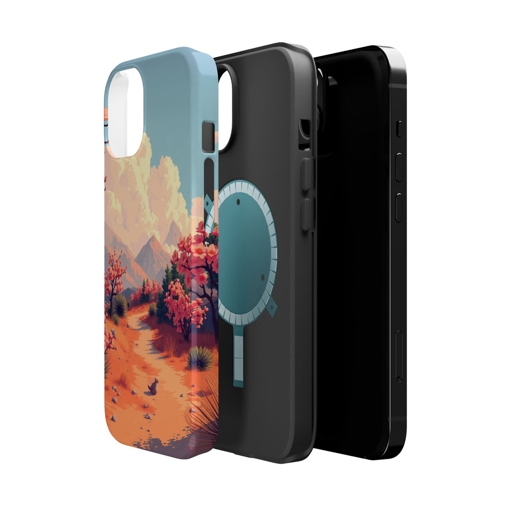iPhone Burnt Orange And Sand Blossom Trail Slim iPhone Everyday · iPhone Case