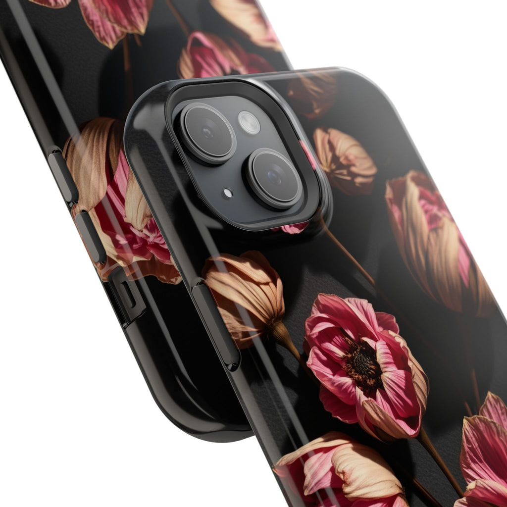 iPhone Dried Flower Flat Lay Electric Art Slim Snap Case · iPhone Case