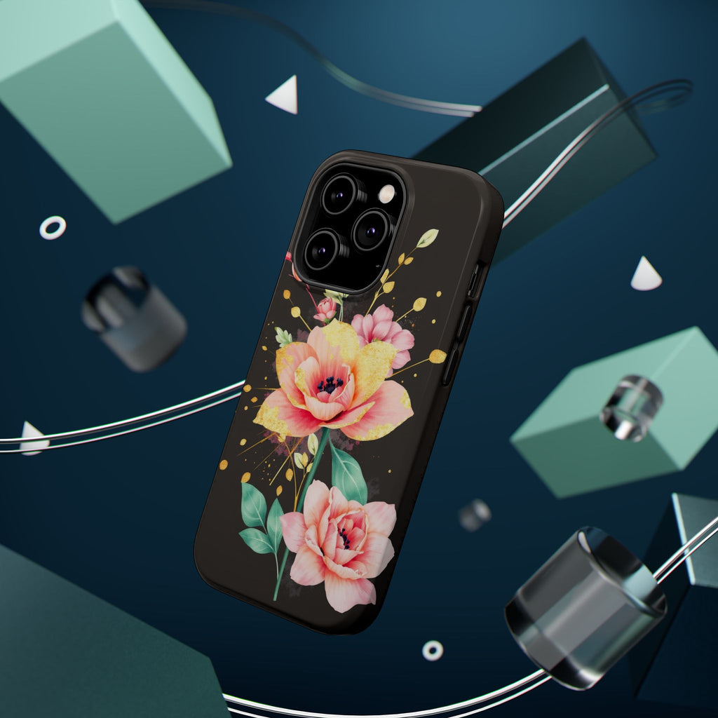 iPhone Earthy Floral Watercolor Splash Design Clean iPhone 14 Minimal · iPhone C