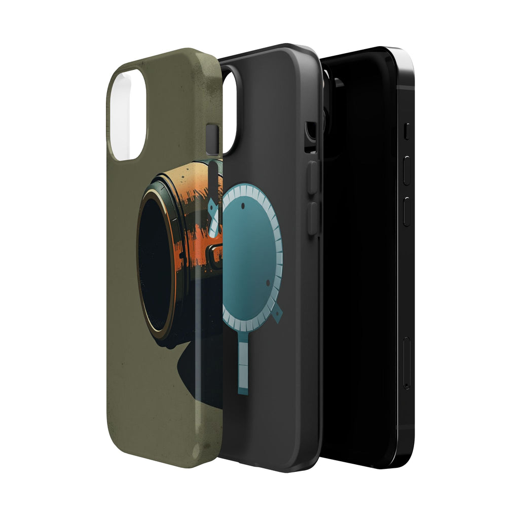iPhone Charcoal And Copper Vintage Postcard Slim Everyday Designer Case · iPhone