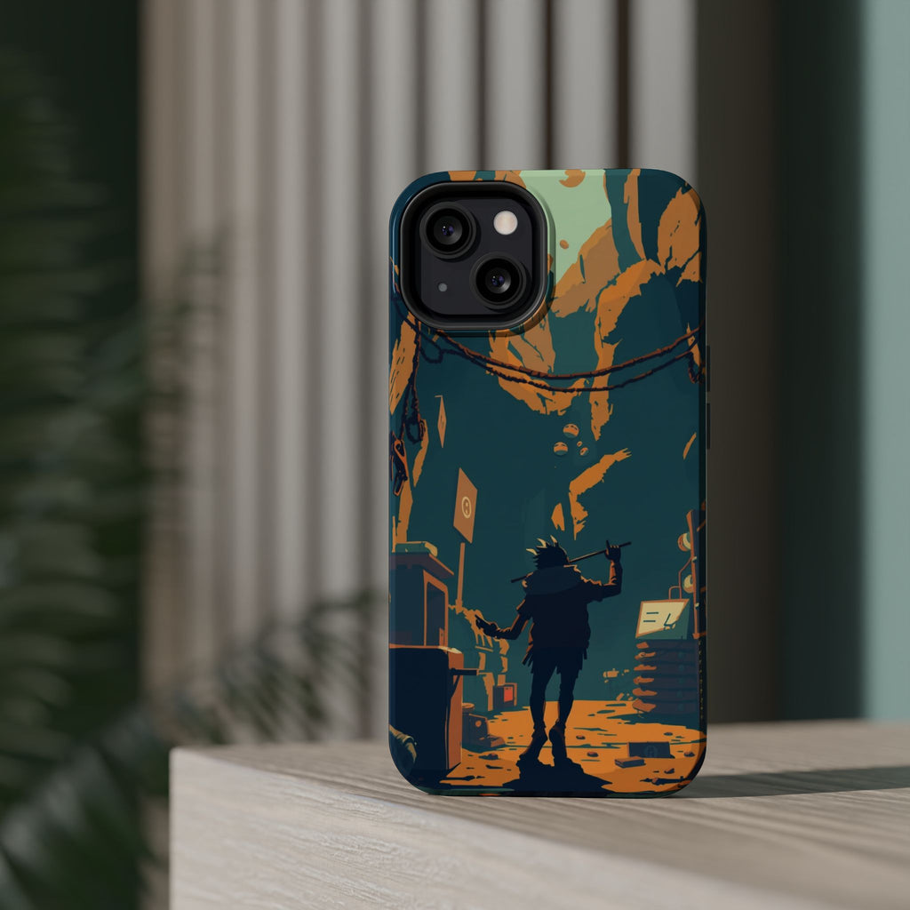iPhone Mustard And Rust Unhinged in a Cute Way Soft Finish Everyday Case · iPhon
