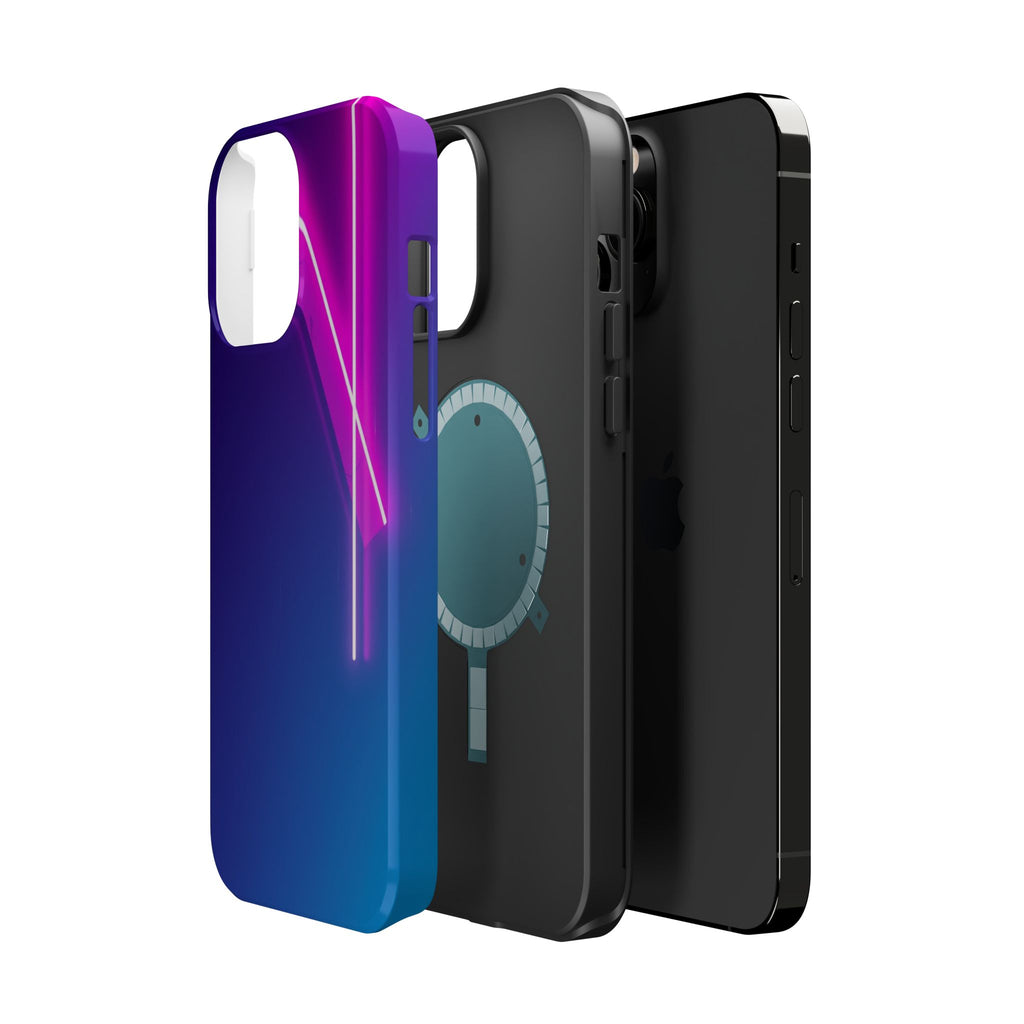 iPhone 1990s Geometric Neon Electric Art Slim Everyday Designer Case · iPhone Ca