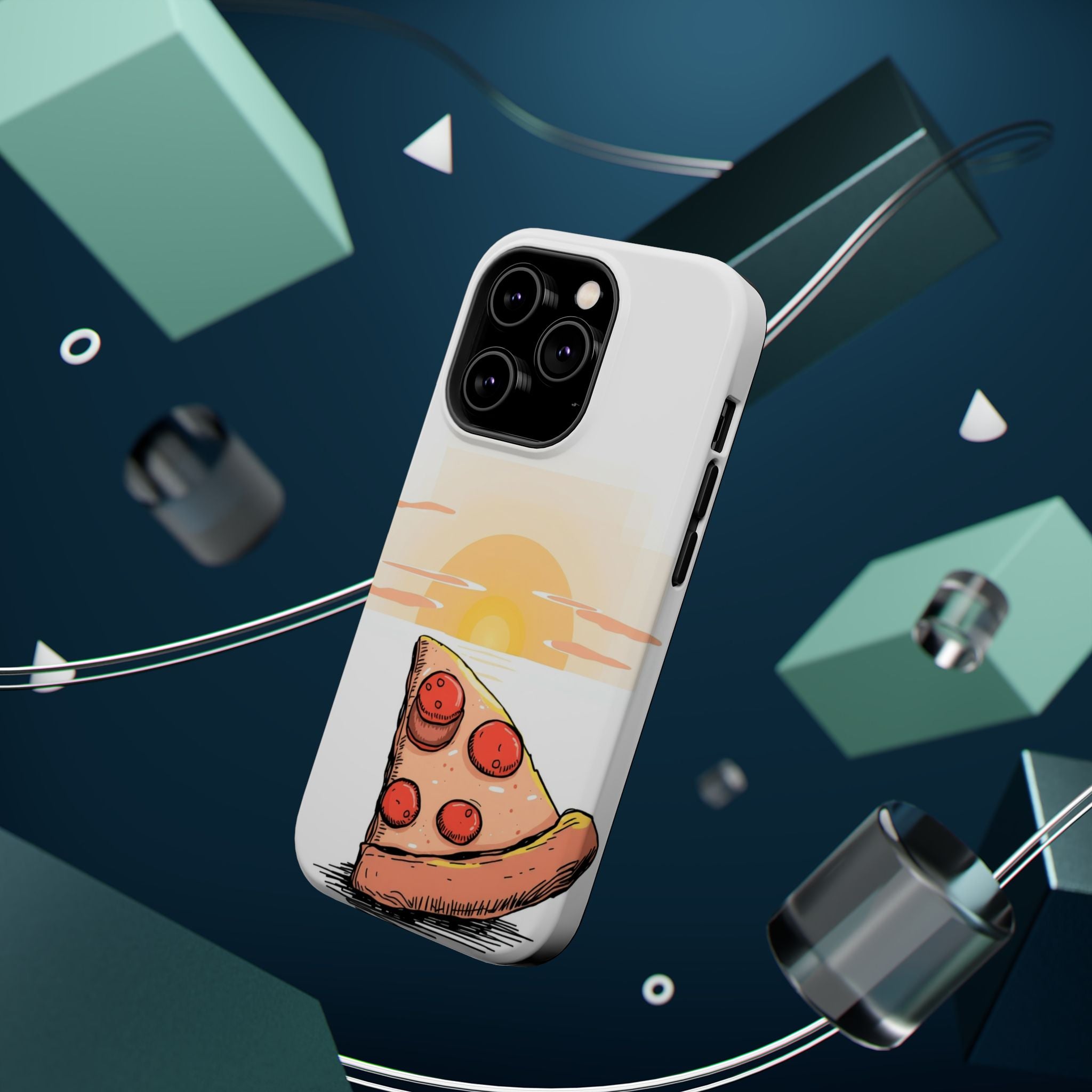 iPhone Earthy Pizza Slice Sunset Design Slim Everyday Designer Case · iPhone Cas