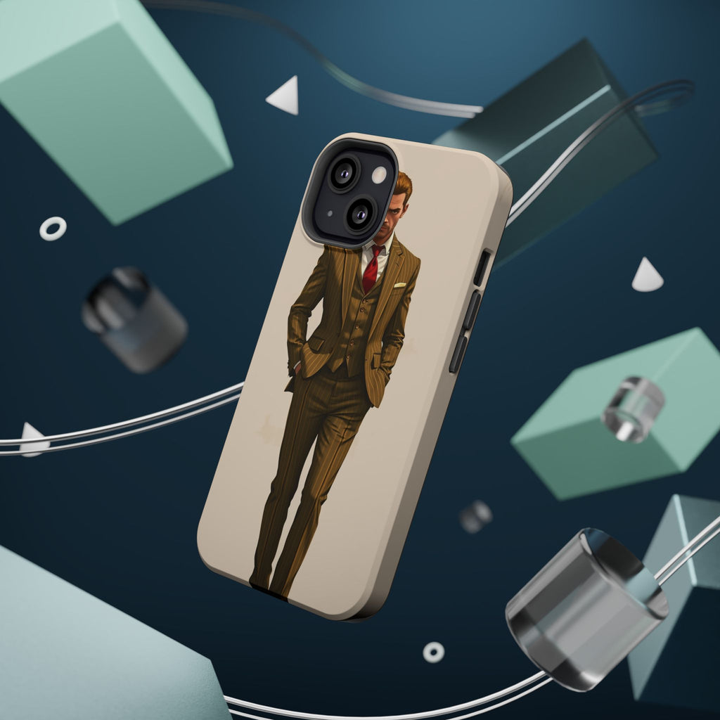 iPhone Pinstripe Suit Grunge Distressed Slim Everyday Designer Case · iPhone Cas