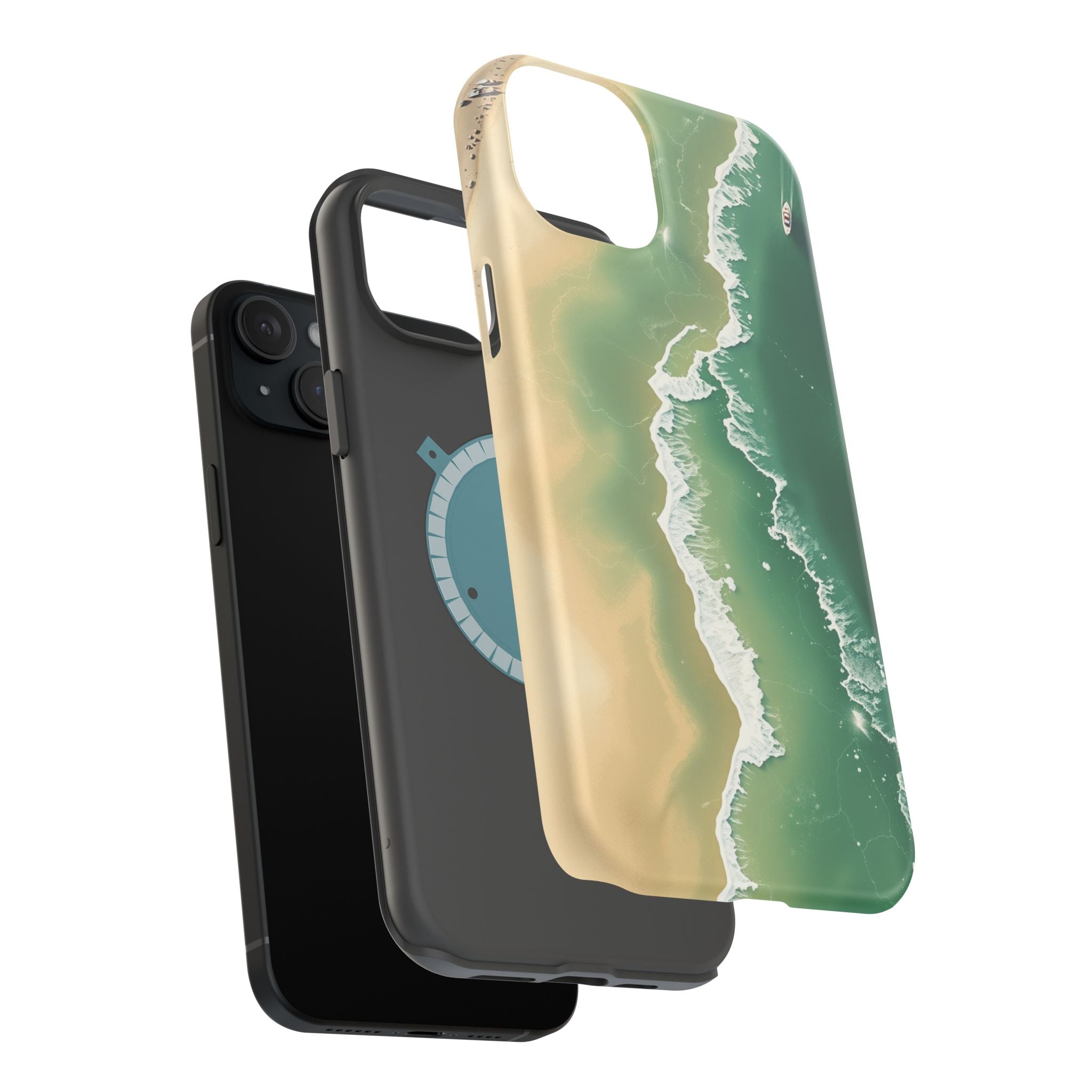 iPhone Shoreline Aerial Bold Art Bold Modern Everyday Snap Case · iPhone Case