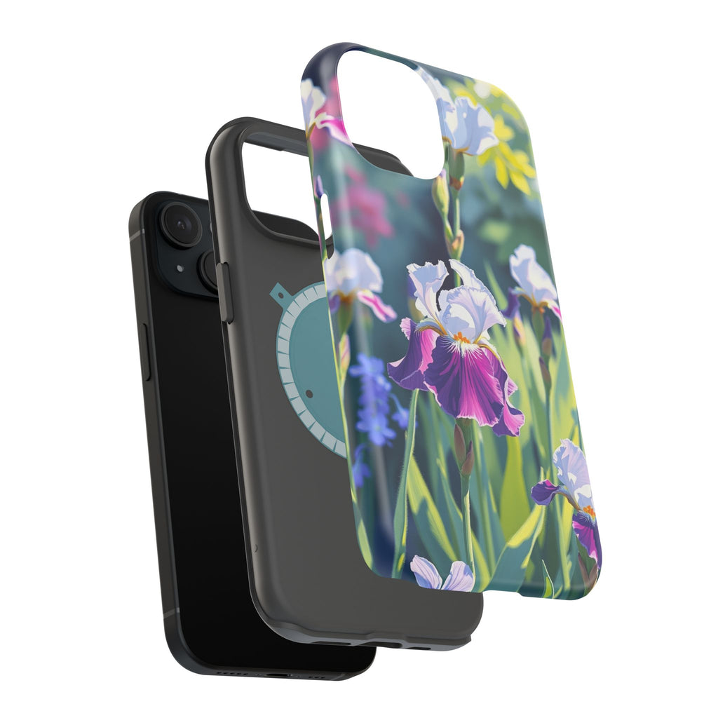 iPhone Vibrant Iris Garden Design Bold Modern Everyday Snap Case · iPhone Case