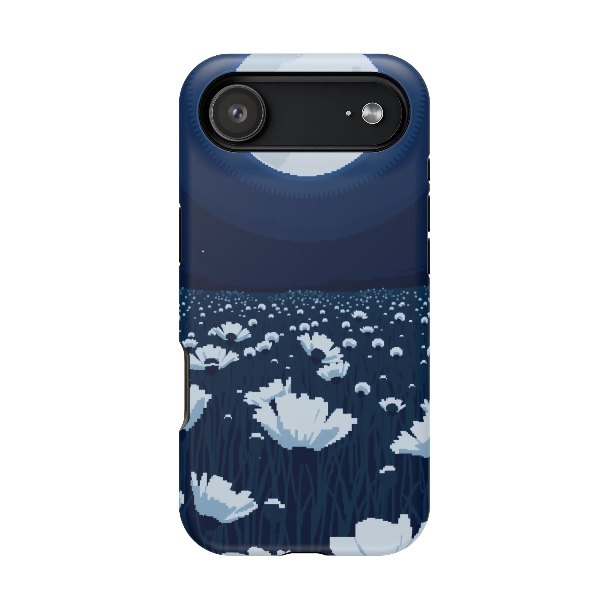iPhone Poppy Field Pixel Art -Bit Bold Modern Everyday Snap Case · iPhone Case
