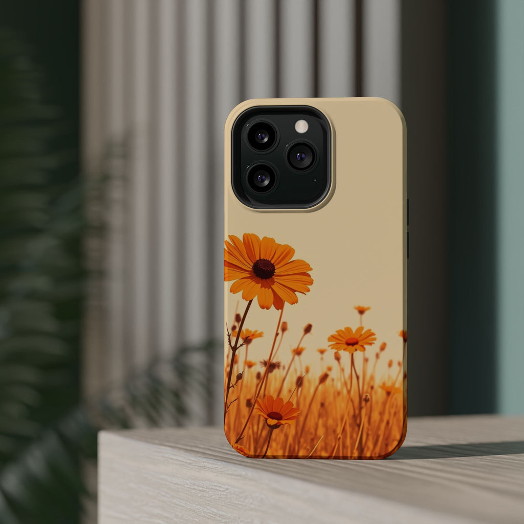 iPhone Wildflower Field Minimalist Line Art Slim Everyday Designer Case · iPhone